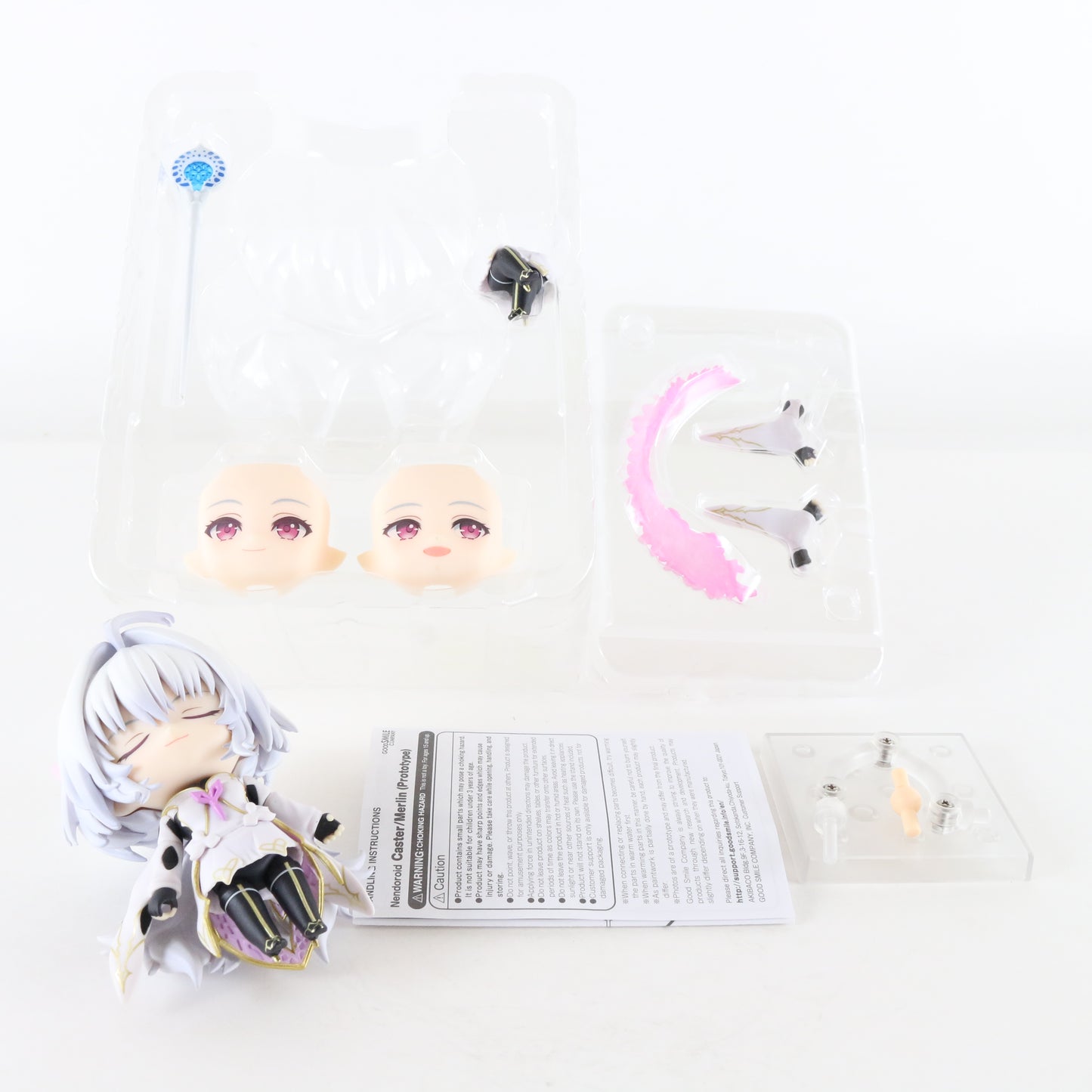 Nendoroid 1719 Caster Merlin Prototype Fate Arcade Figure Good Smile W/ Box