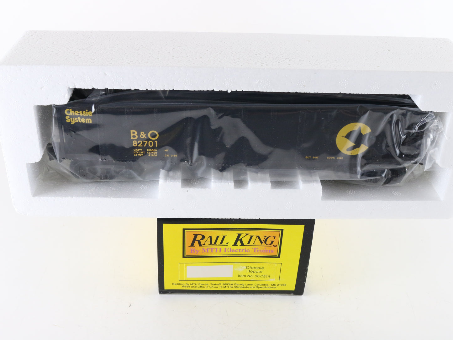 MTH Rail King O 30-4016-0 Chessie System Construction Set No Locomotive AS-IS