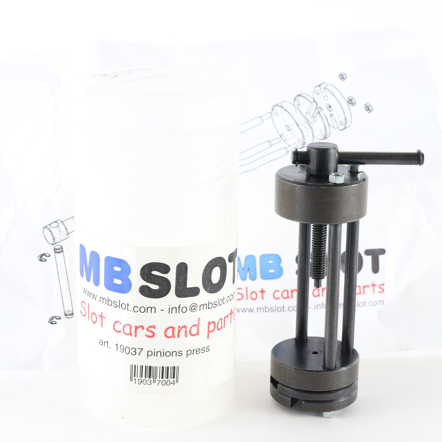 MB Slot pinions press slot car tool