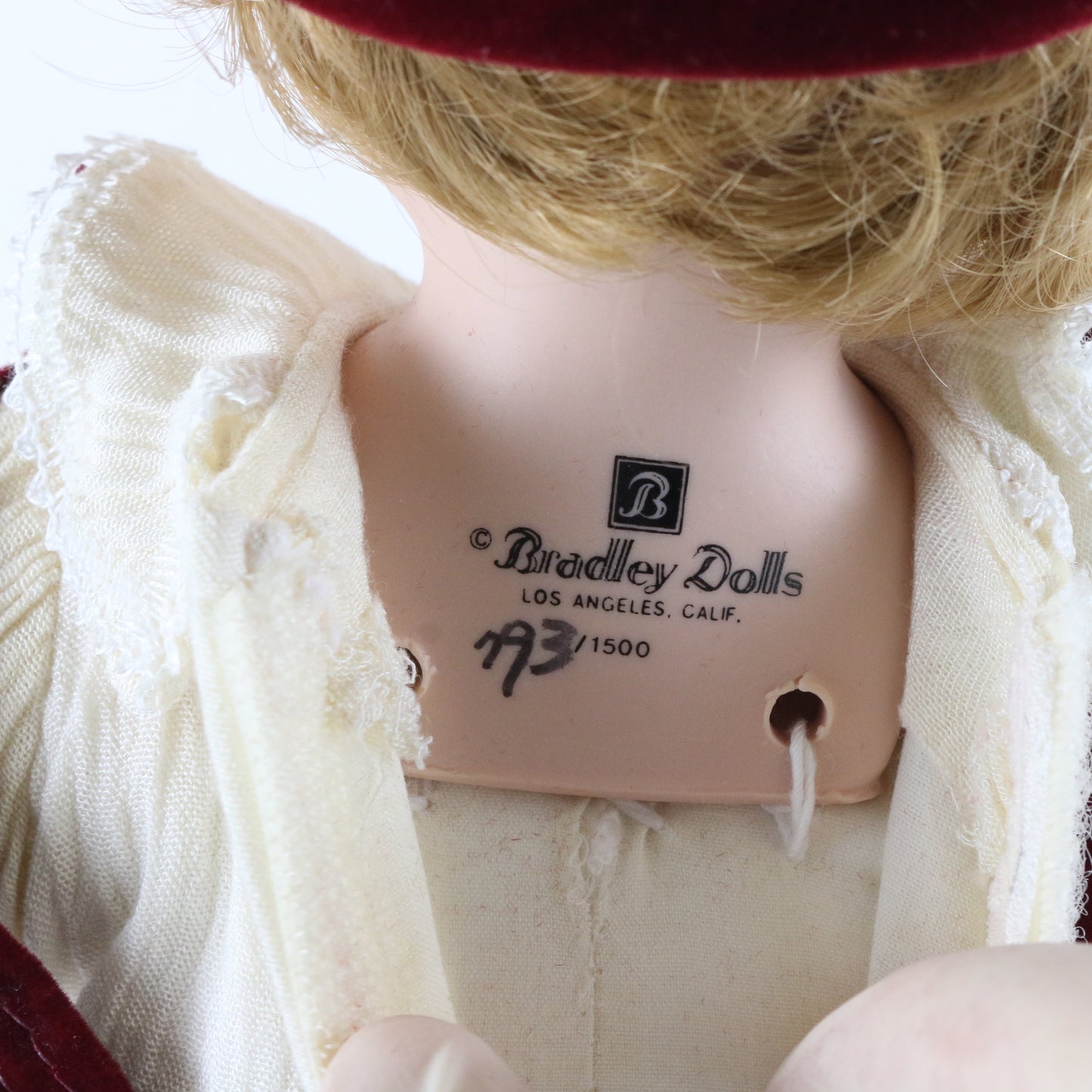 Michael Bradleys 13.5" Porcelain Doll 793/1500 W/ Clothing