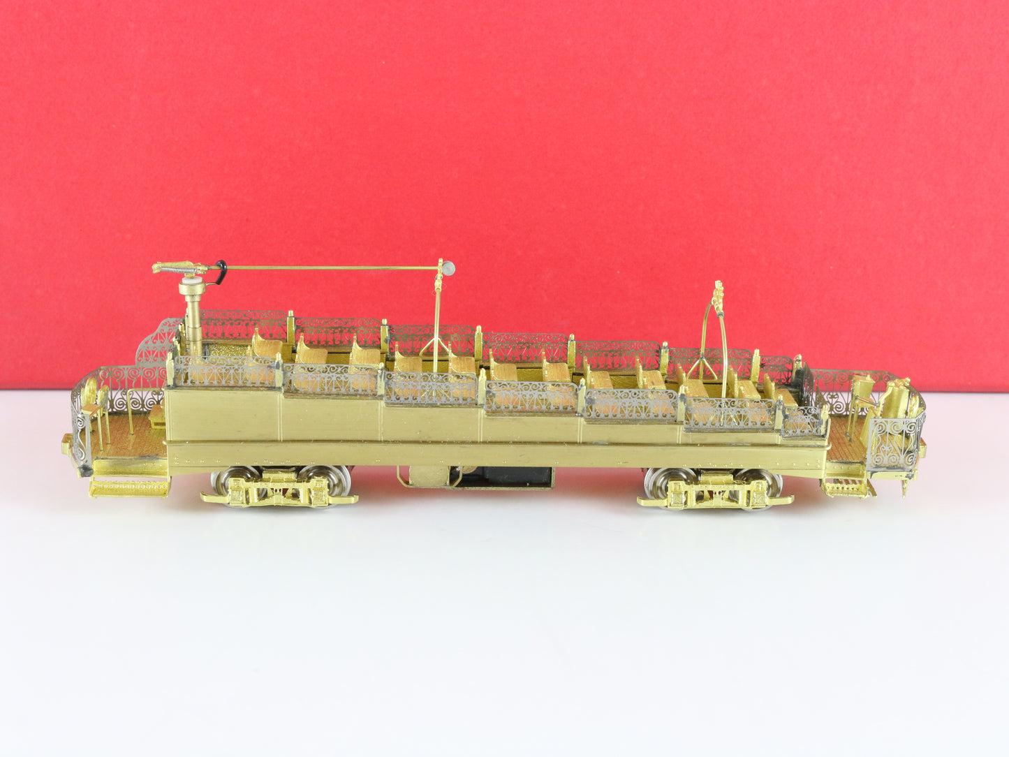 MTS HO Brass Montreal Sightseeing Trolley #1 & #2