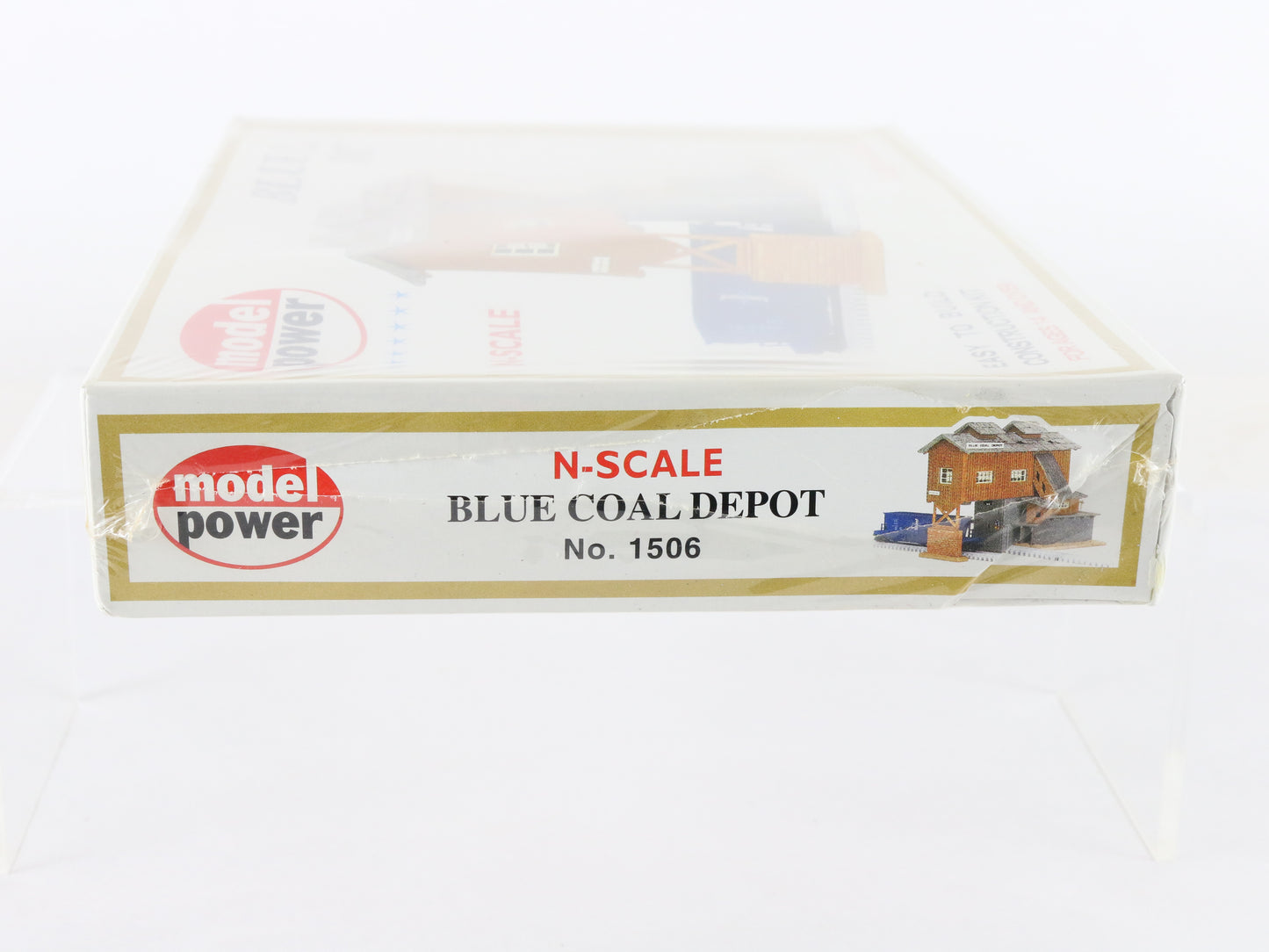 Model Power N 1506 Blue Coal Depot Train Layout Building Kit SEALED