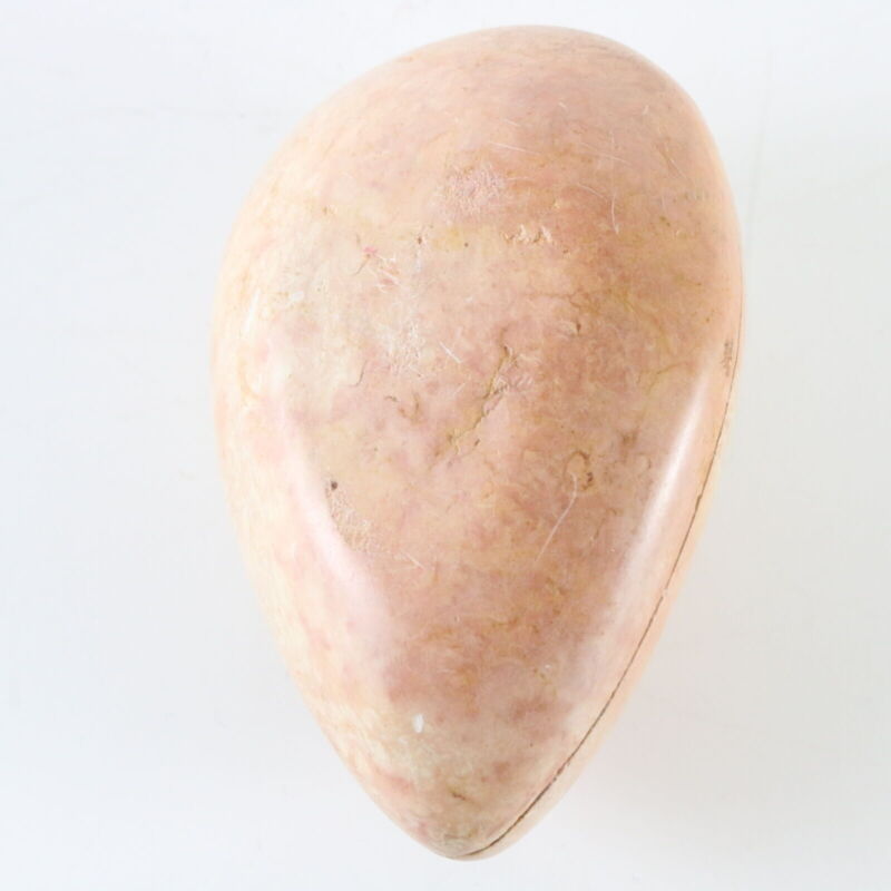 Antique Handmade African Soapstone Mask Face Box 3.5"