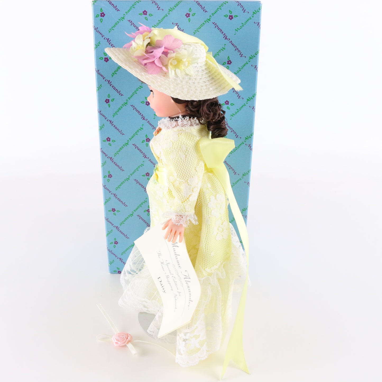 Daisy Madame Alexander Hsn Yellow Dress Brown Hair & Eyes Girl Doll 9" 1110