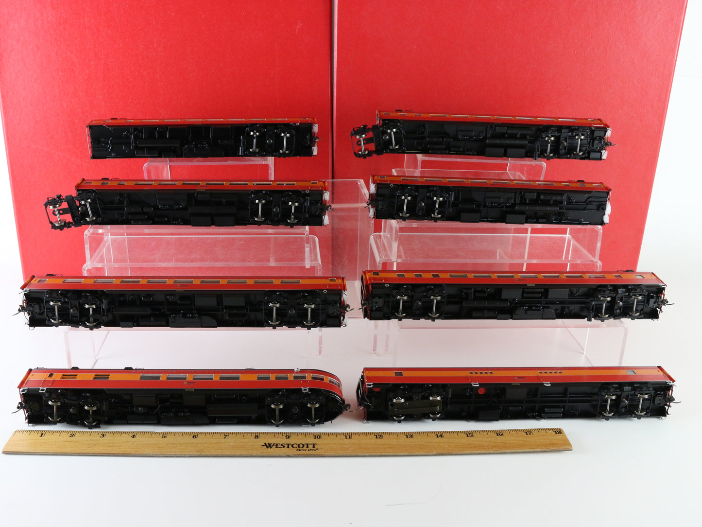 Coach Yard HO Texas New Orleans 1937 Sunbeam 8 Car Passenger Set TCY 0952 Brass