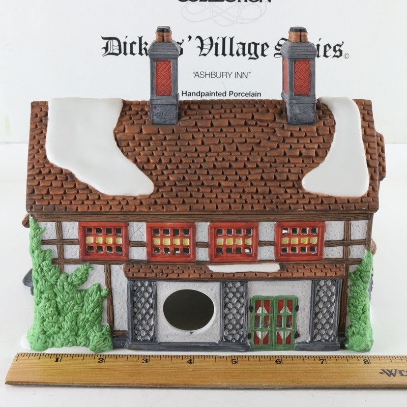 Dept 56 Dickens Village Ashbury Inn Porcelain Christmas Building 5555-7
