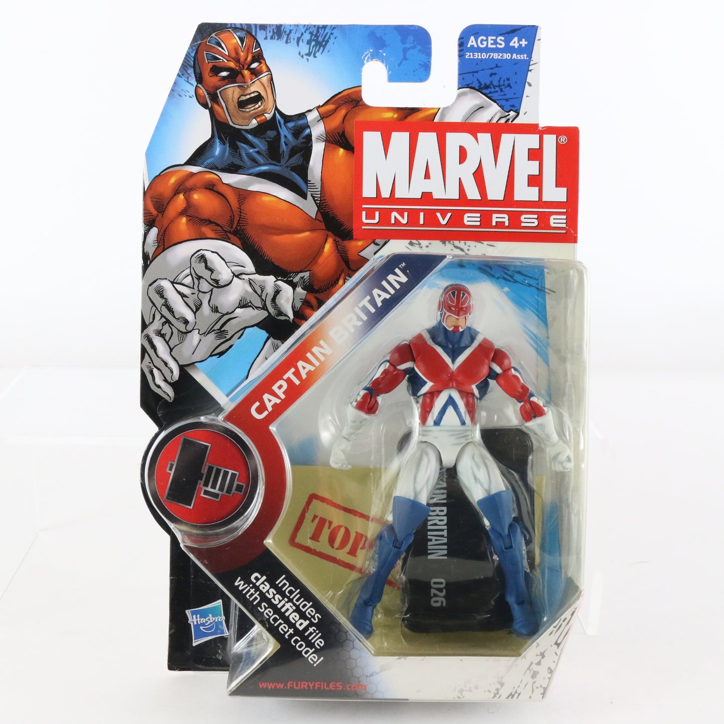Marvel Universe Series 2 026 Captain Britain 3.75" Action Figure Hasbro