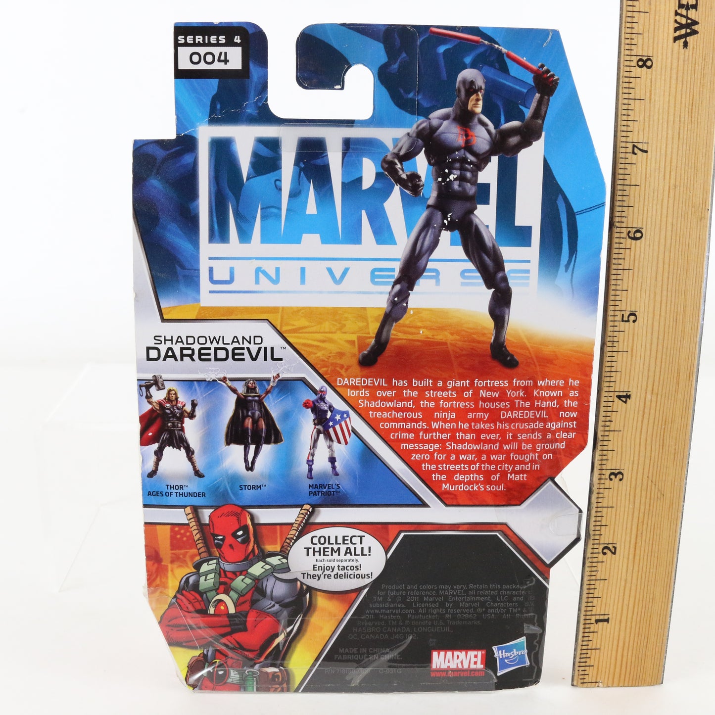 Marvel Universe Series 4 004 Shadowland Daredevil 3.75" Action Figure Hasbro
