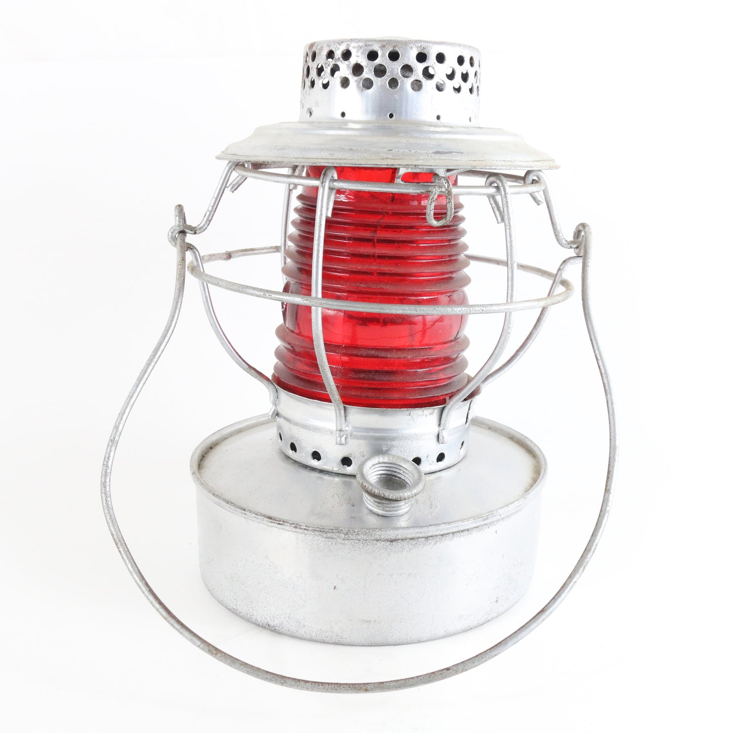 BC Electric Railway Handlan Red Fresnel Globe Railroad Lantern St Louis 9.75" collectible railway lantern lighting