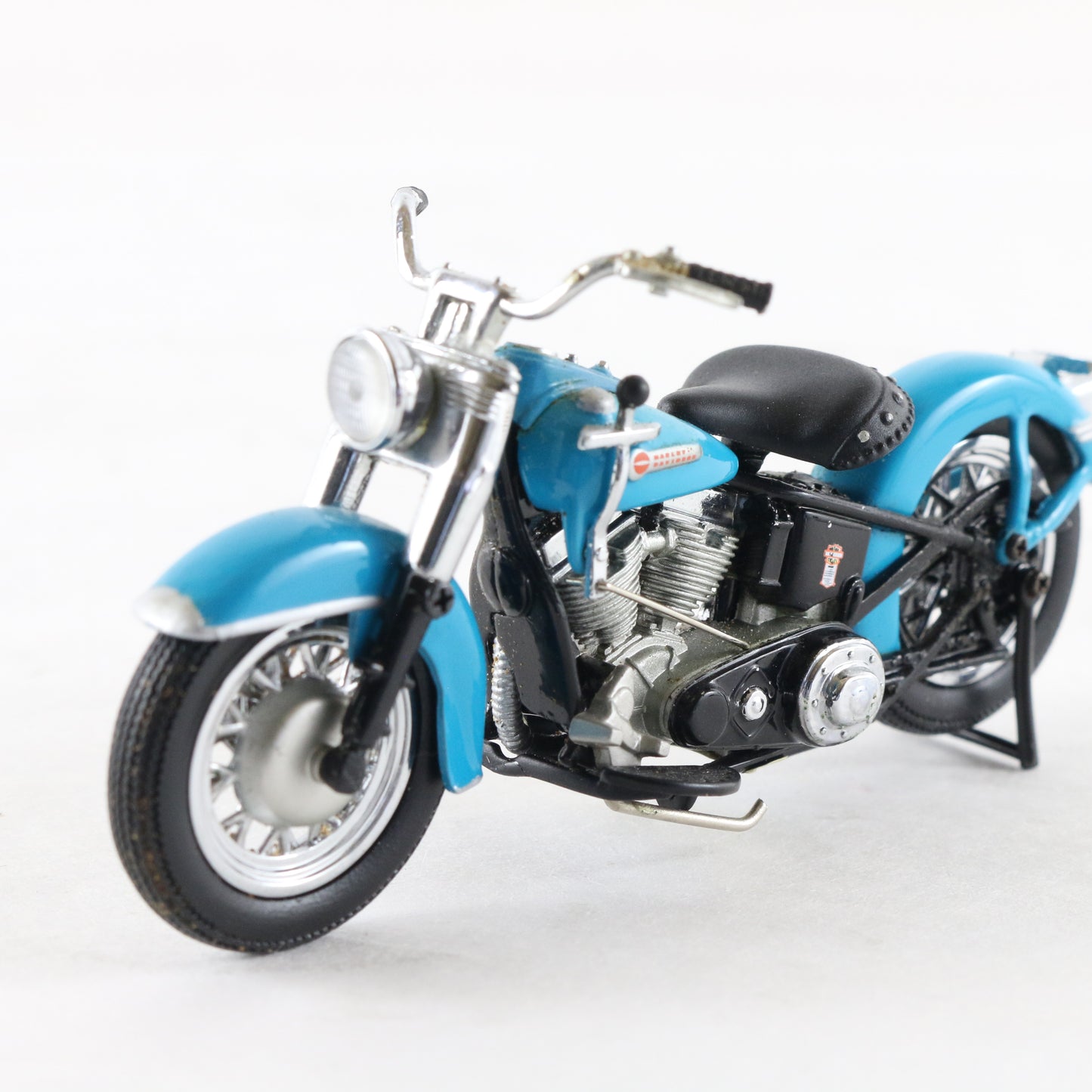 1949 Harley Davidson Hydra-Glide FL Blue Franklin Mint 1:24 Model Motorcycle
