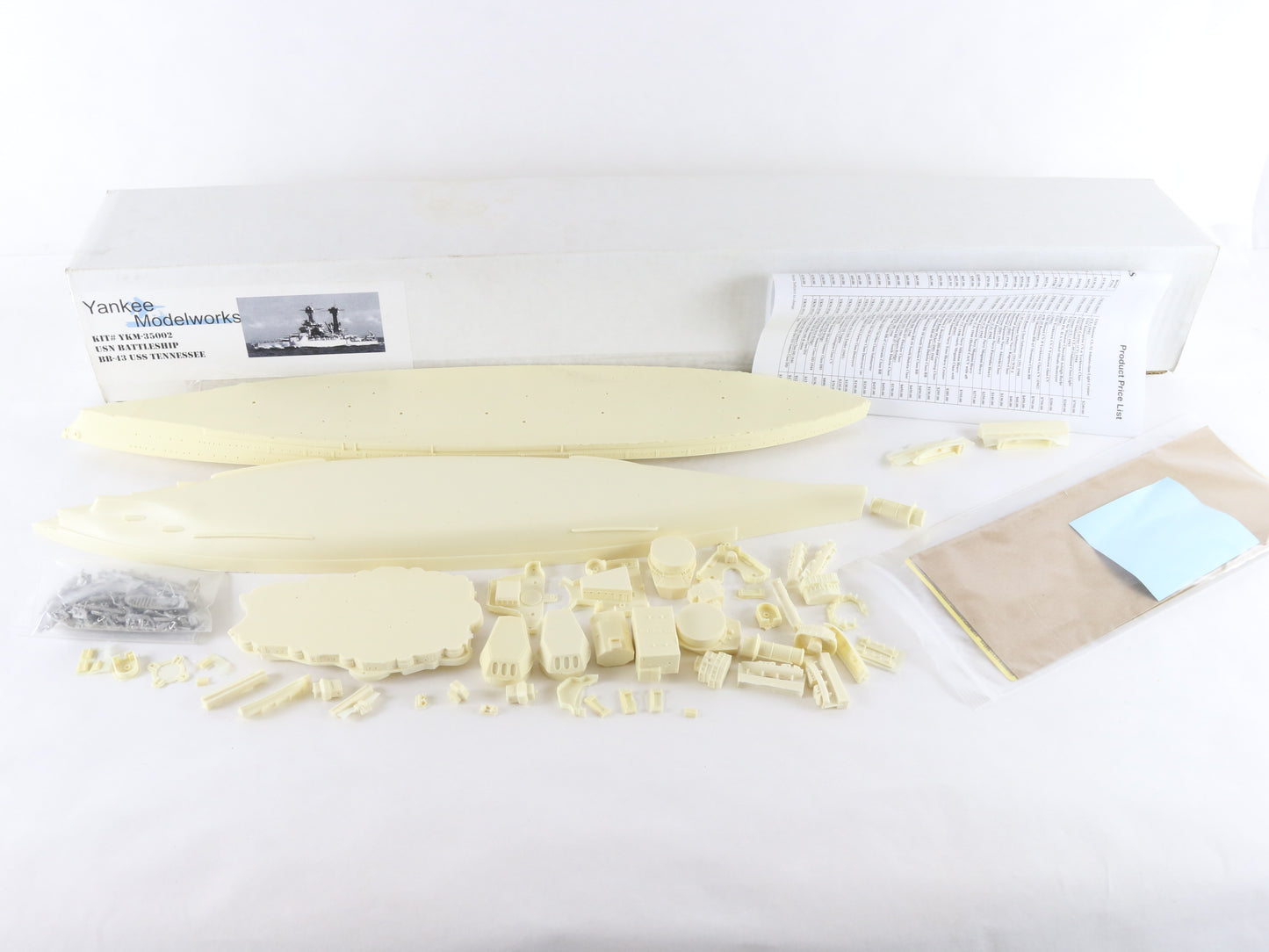 USS Tennessee BB-43 USN Battleship Yankee Modelworks 1:350 YKM-35002