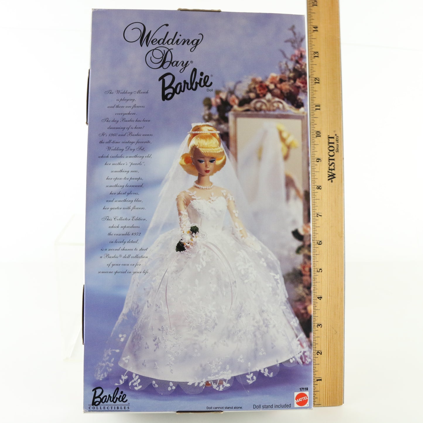 Wedding Day Fashion & Doll White Dress Barbie Mattel 17119