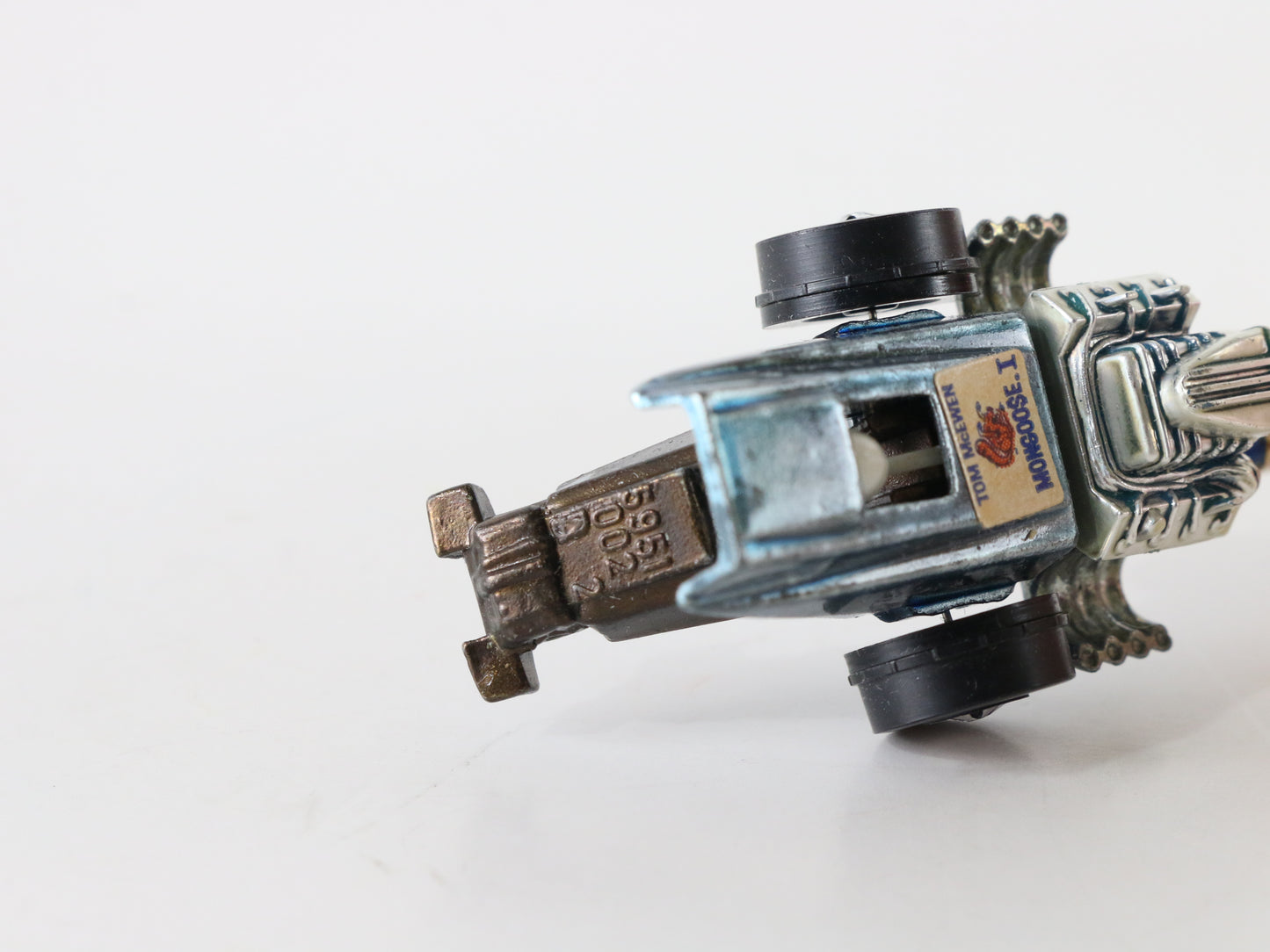 Vintage Hot Wheels Tom Mcewan Mongoose 1 Blue W/ Decals Mattel 1:64 5951002