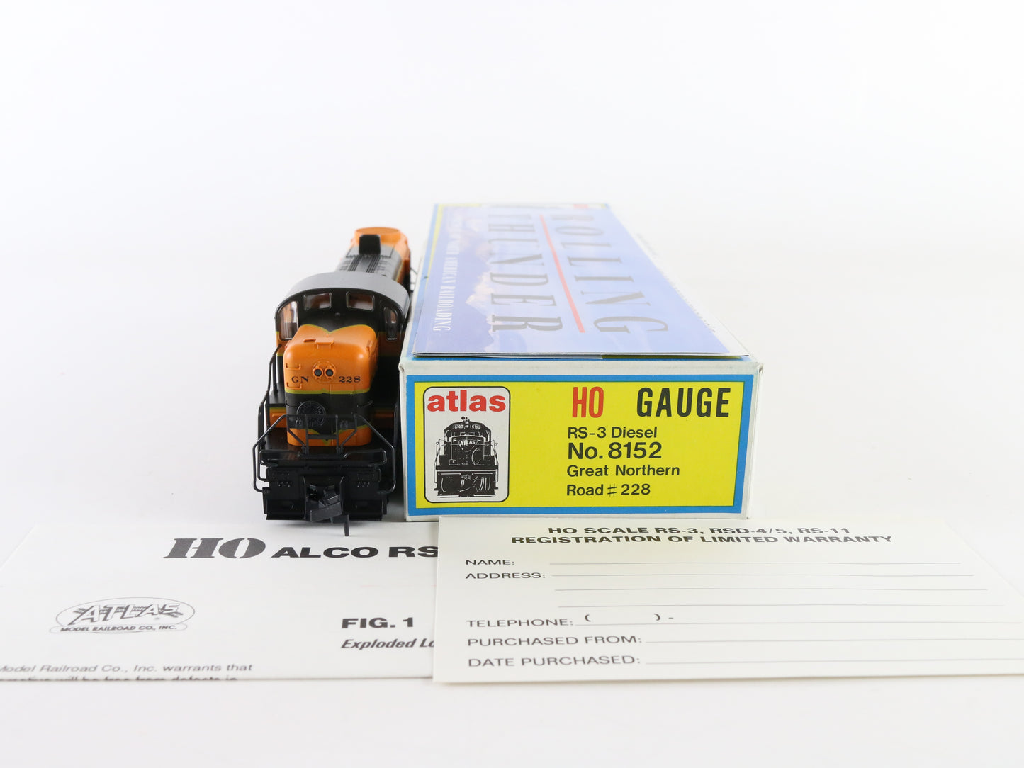 Atlas HO Great Northern 228 RS3 Diesel Locomotive Engine