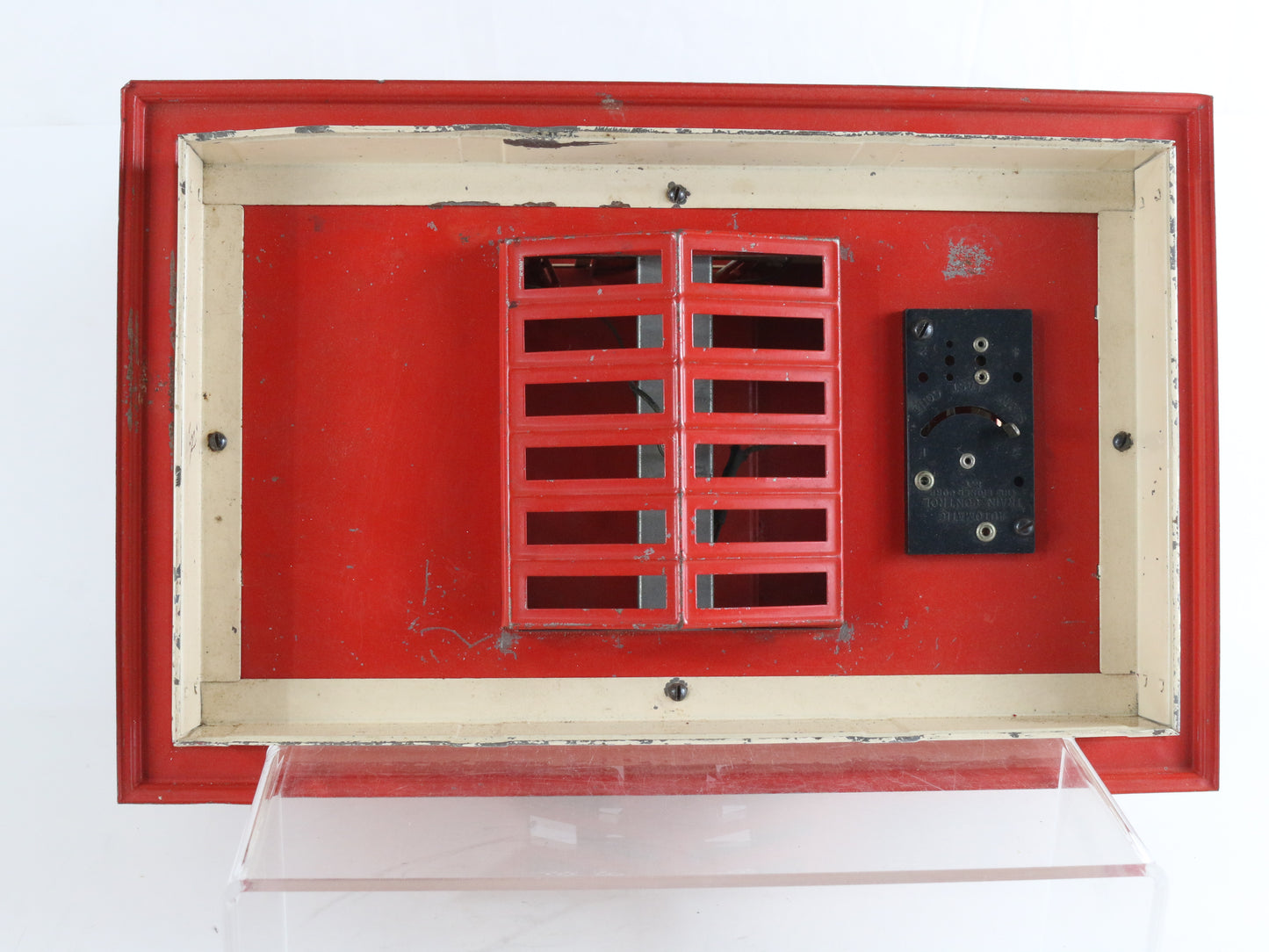 City Passenger Train Station Red & White Tinplate Lionel O 115 Tinplate classic station building for O gauge