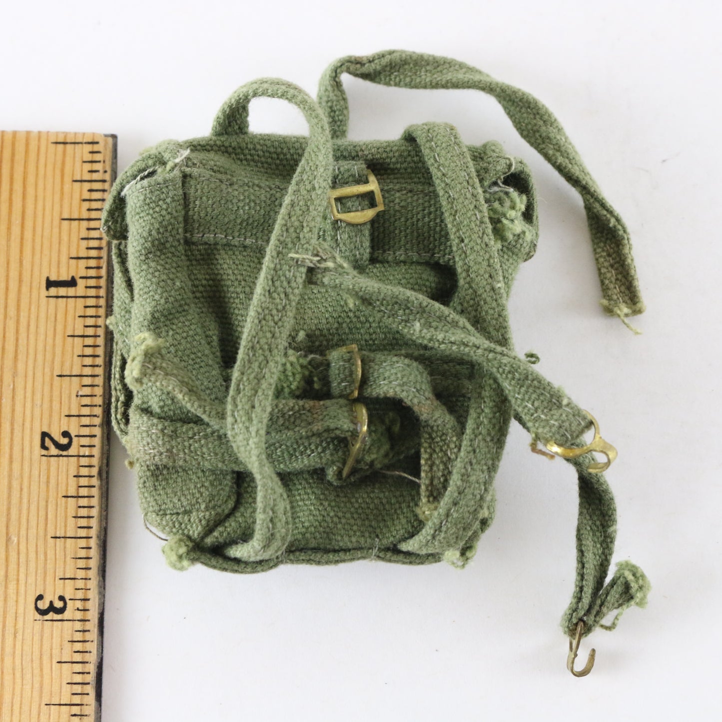 1964 Hasbro Gi Joe Soldier Green Field Backpack For 12" Figures