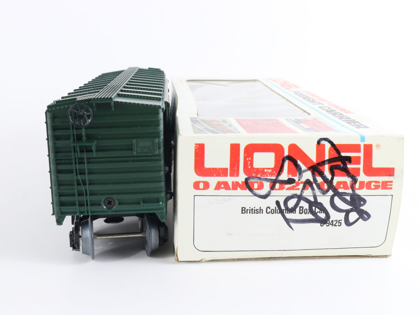 British Columbia Railway BCIT 9425 Box Car Model Train Lionel O 6-9425 detailed freight car collectible