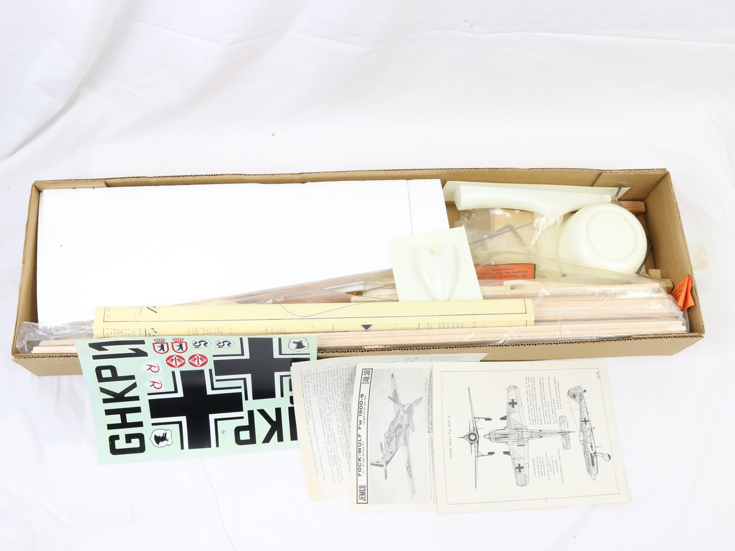 Jemco Focke Wulf FW-190d-9 50" Wingspan Wood RC Plane Kit