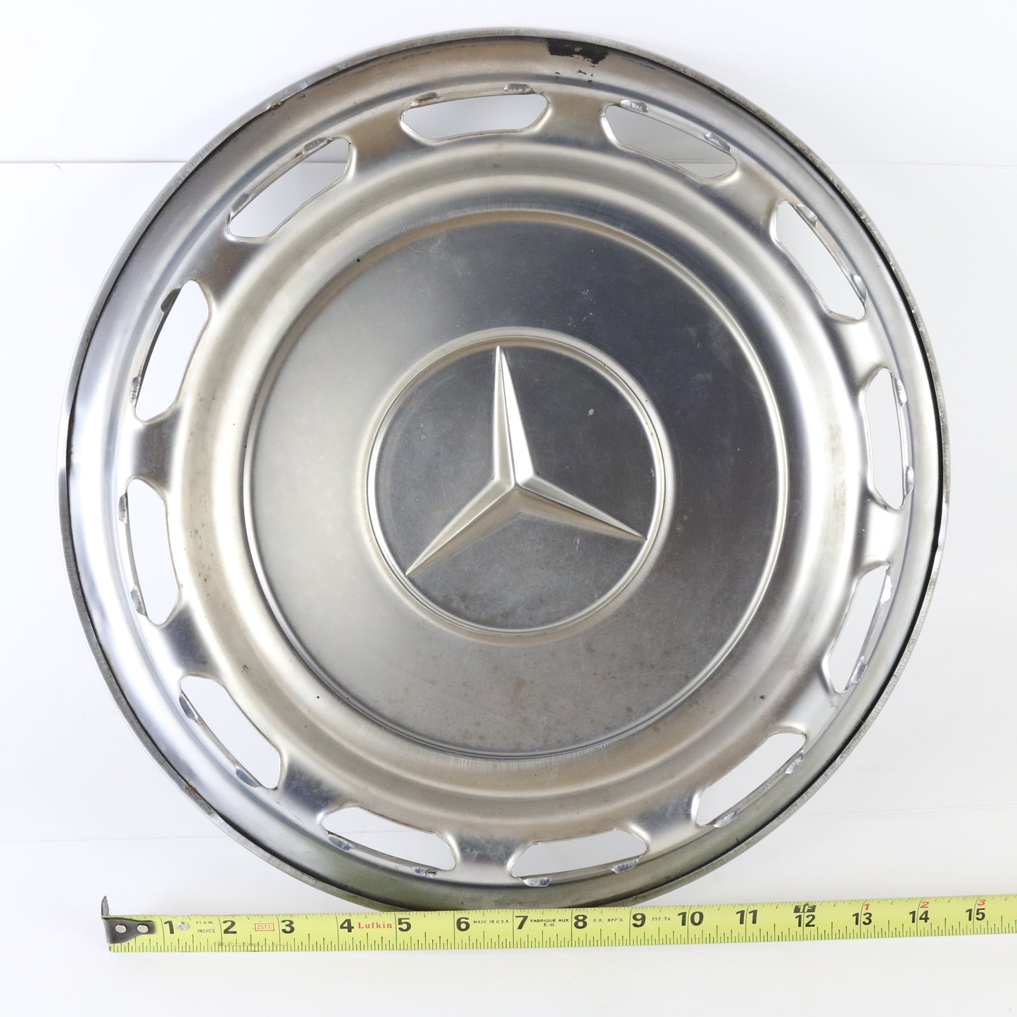 1962-81 Mercedes Benz Metal Wheel Hubcap 15.25"