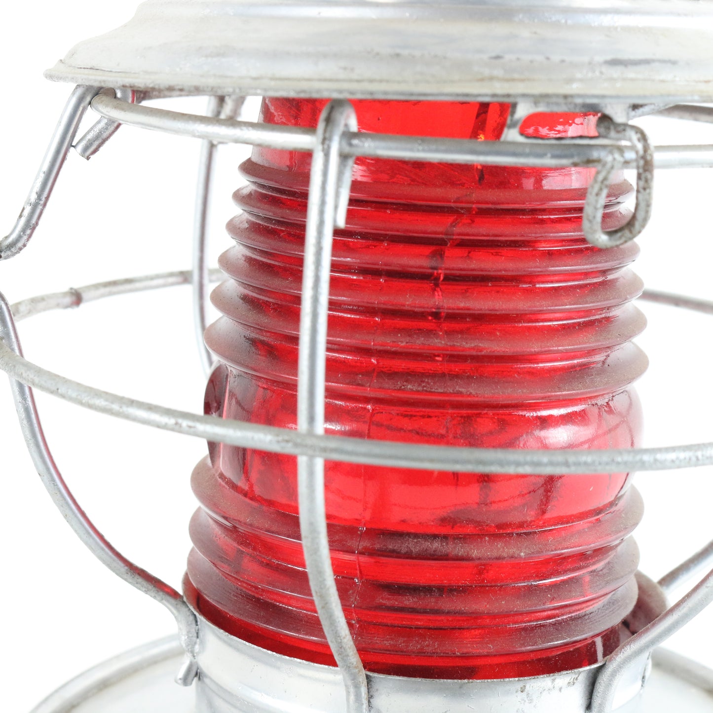 BC Electric Railway Handlan Red Fresnel Globe Railroad Lantern St Louis 9.75" collectible railway lantern lighting