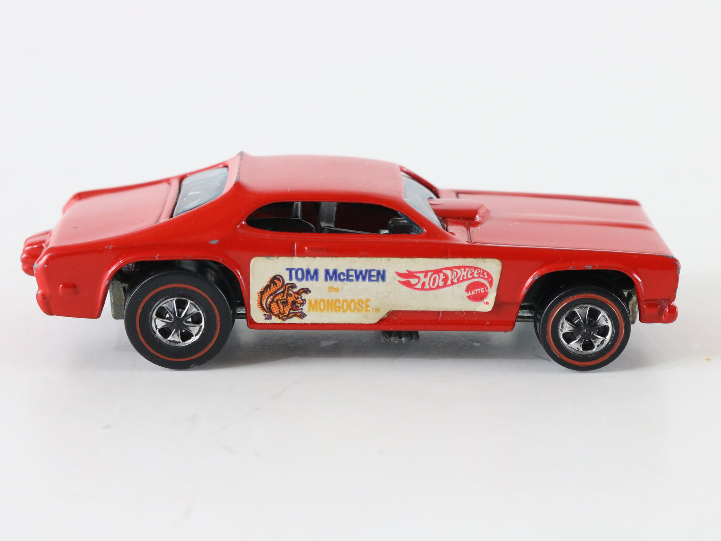 Vintage Hot Wheels Redline PLYMOUTH McEwen Mongoose W/ 1 Decal 1:64 Usa 6410