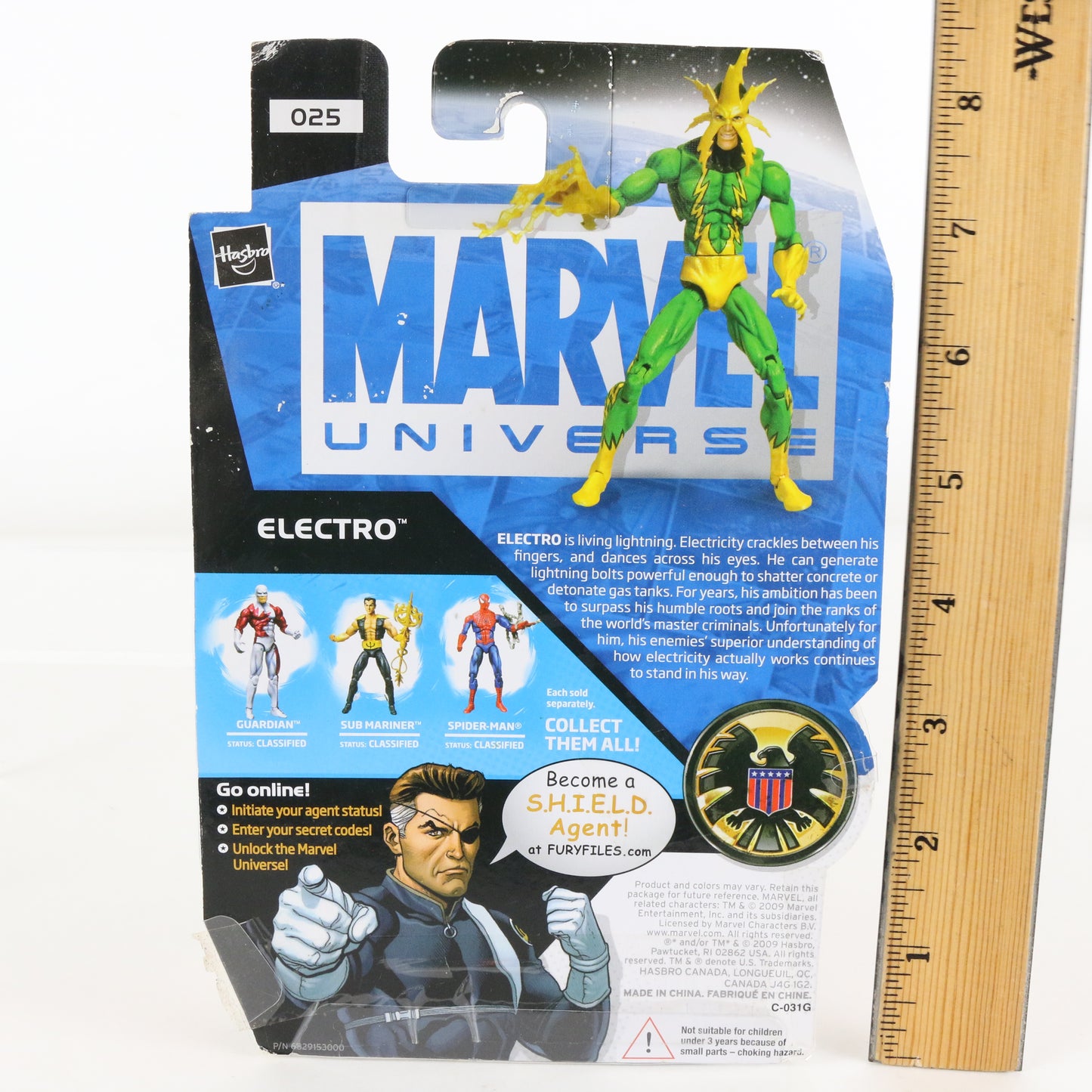Marvel Universe 025 Electro Hasbro 3.75" Action Figure