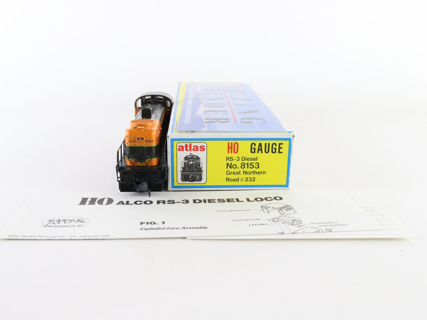 Atlas HO Great Northern 232 RS3 Diesel Locomotive Engine