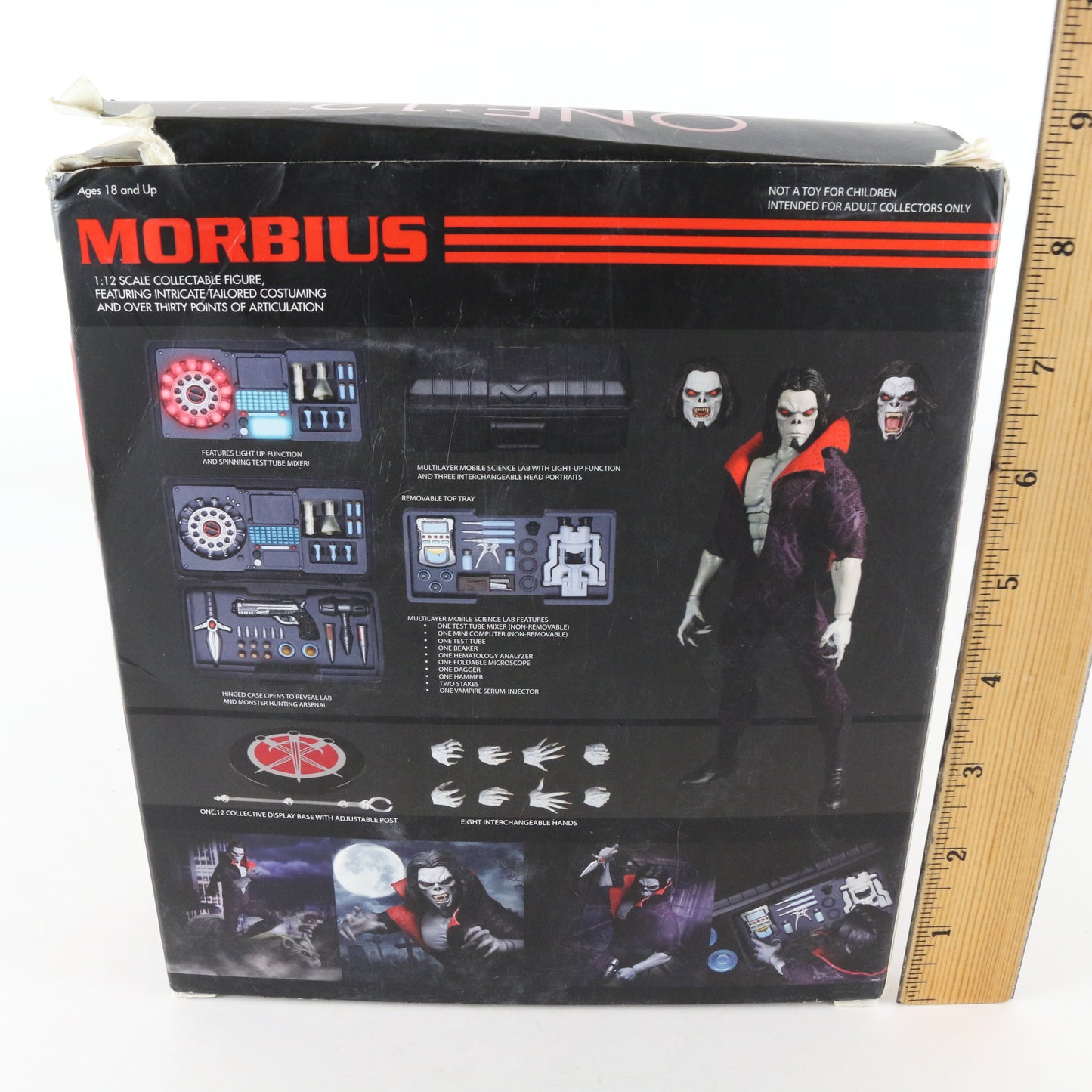 Morbius Marvel Mezco Toys 1:12 One:12 Figure W/ Accessories 76940