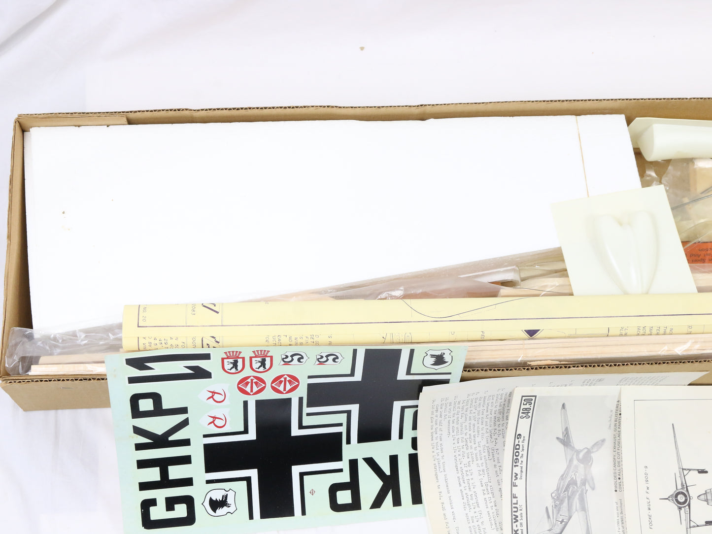 Jemco Focke Wulf FW-190d-9 50" Wingspan Wood RC Plane Kit
