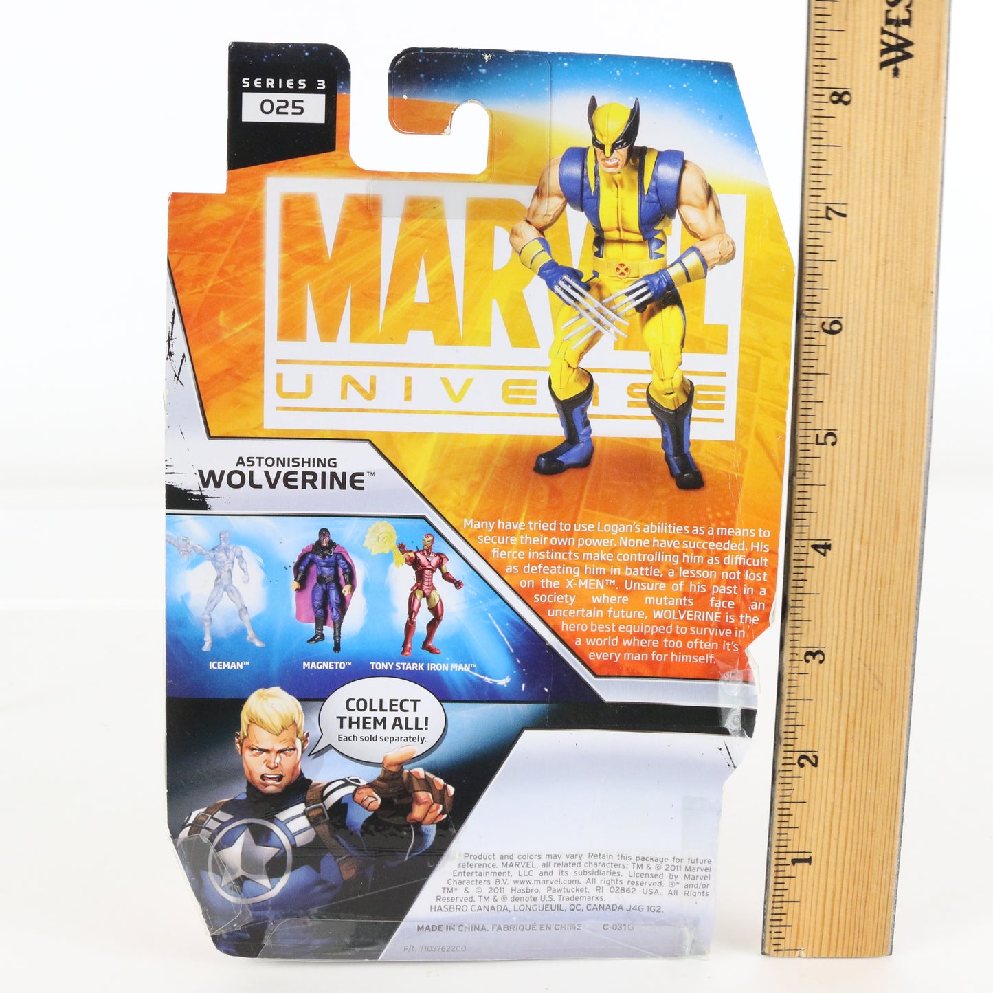 Marvel Universe Series 3 025 Astonishing Wolverine 3.75" Action Figure Hasbro