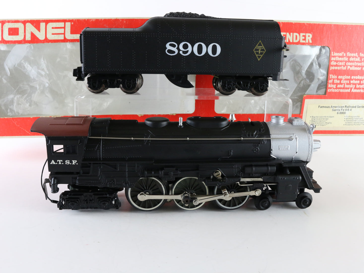 Lionel O ATSF 8900 4-6-4 Steam Locomotive Famous American Railroad Series
