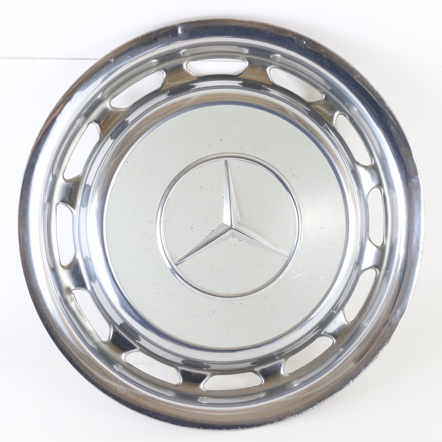 1960s Chevrolet Corvair Dog Dish Metal Wheel Hubcap 9.75"