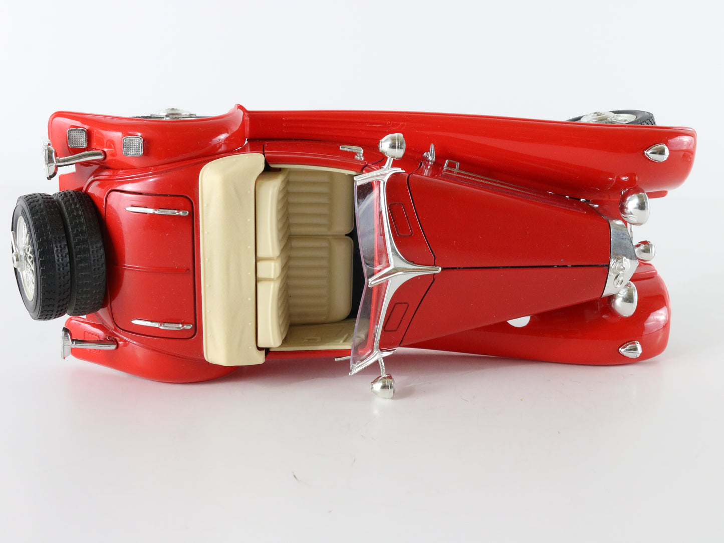 1936 Mercedes Benz 500 K Roadster Red Bburago 1:20 Model Car 3020
