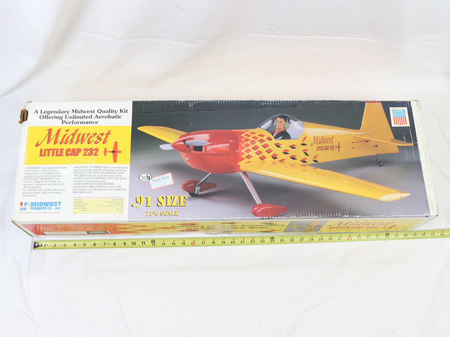 Midwest Products Little Cap 232 .91 21% Scale 62" Wingspan RC Plane Kit