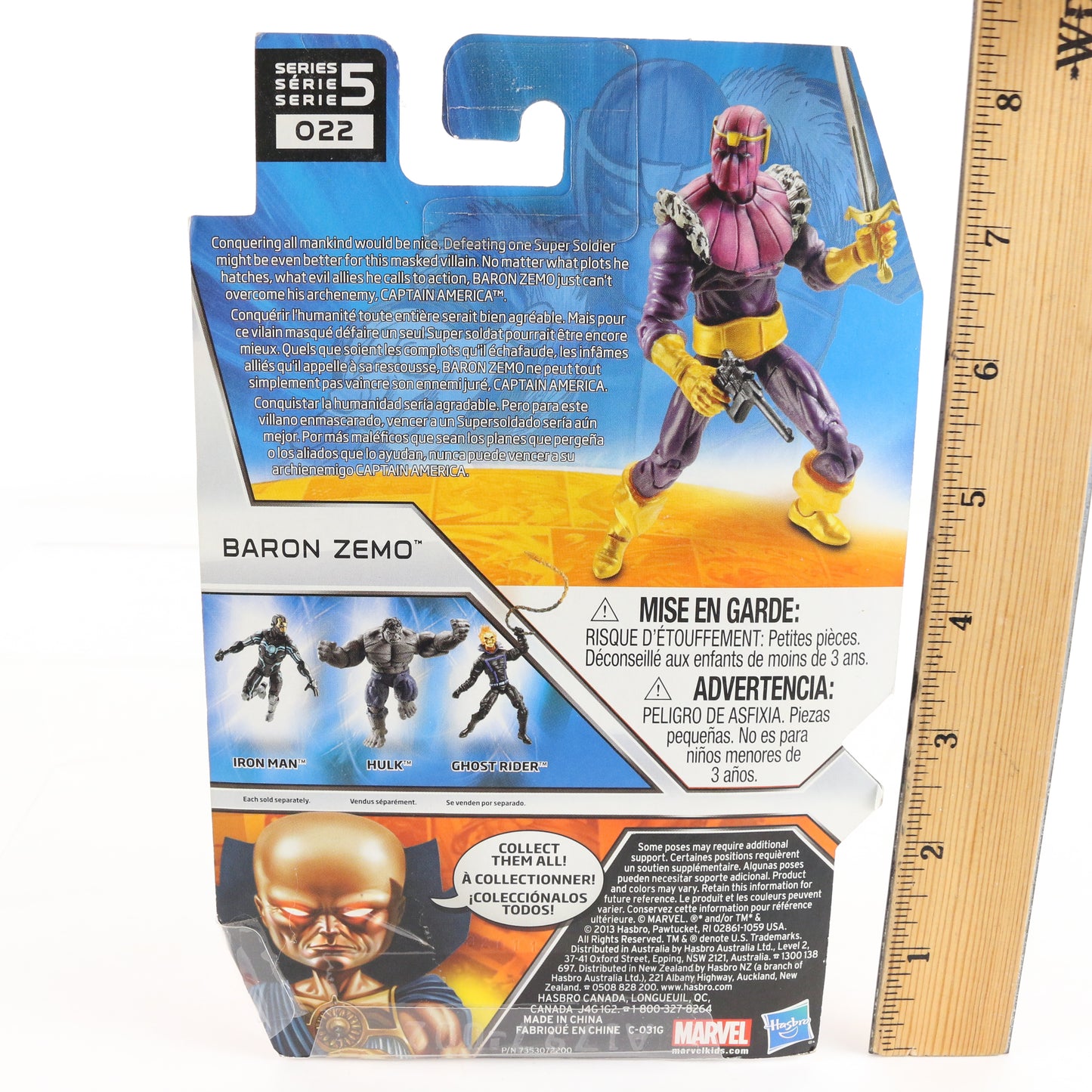 Marvel Universe Baron Zemo Series 5 022 Hasbro 3.75" Action Figure