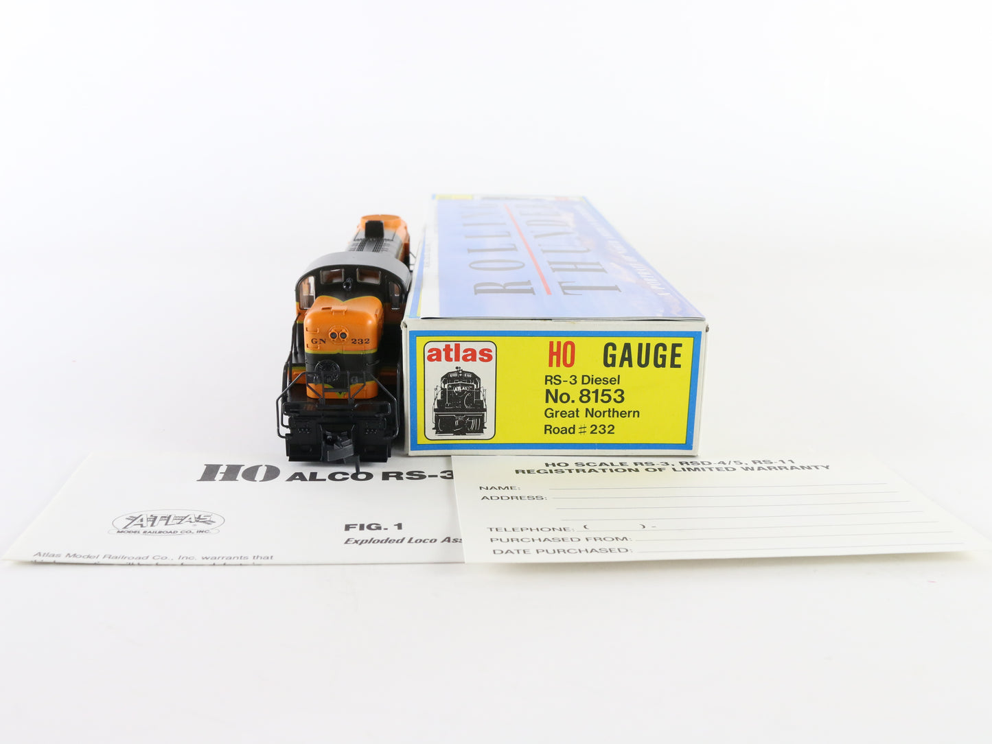Atlas HO Great Northern 232 RS3 Diesel Locomotive Engine