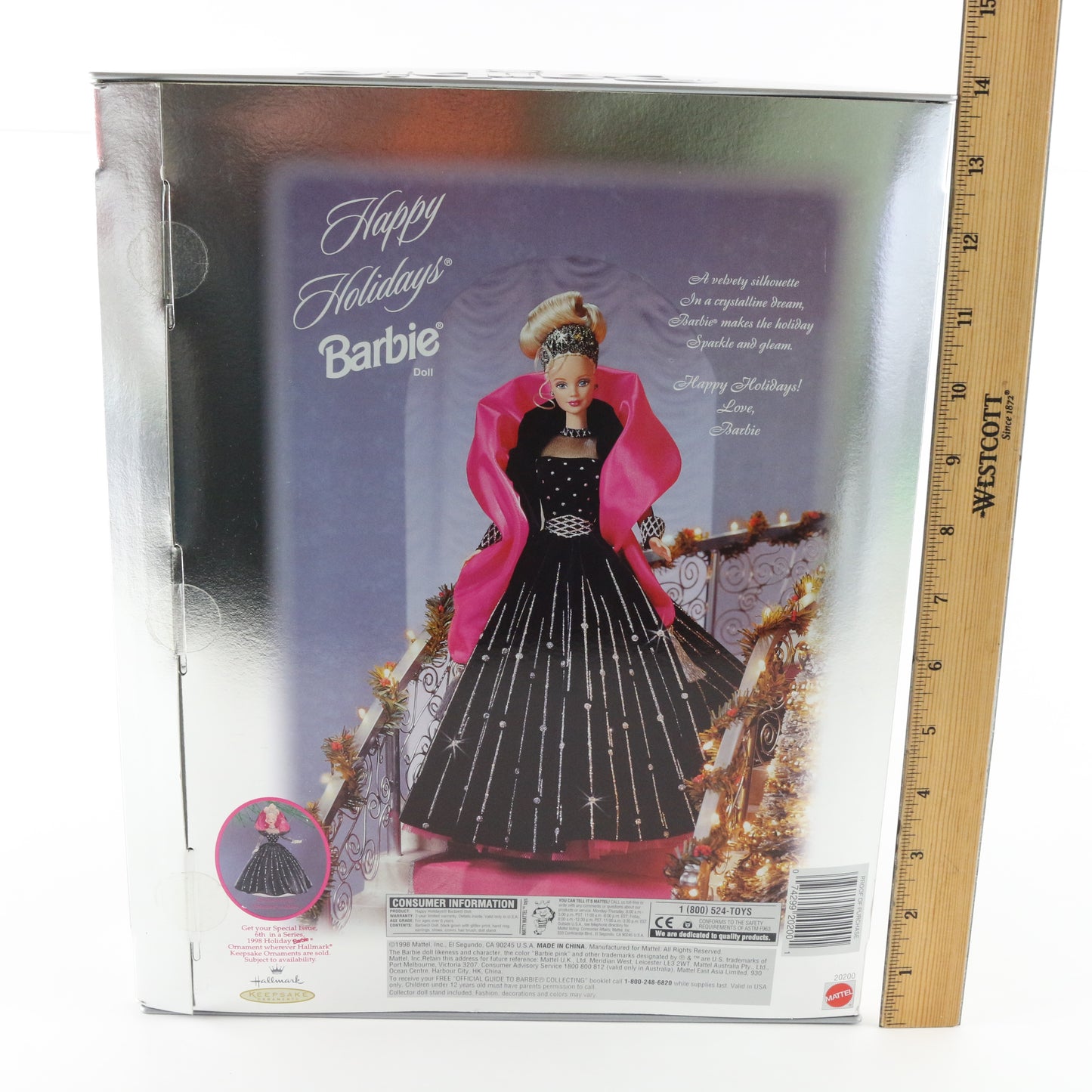 Velvety Silhouette Happy Holidays Special Edition Barbie Doll Mattel 20200