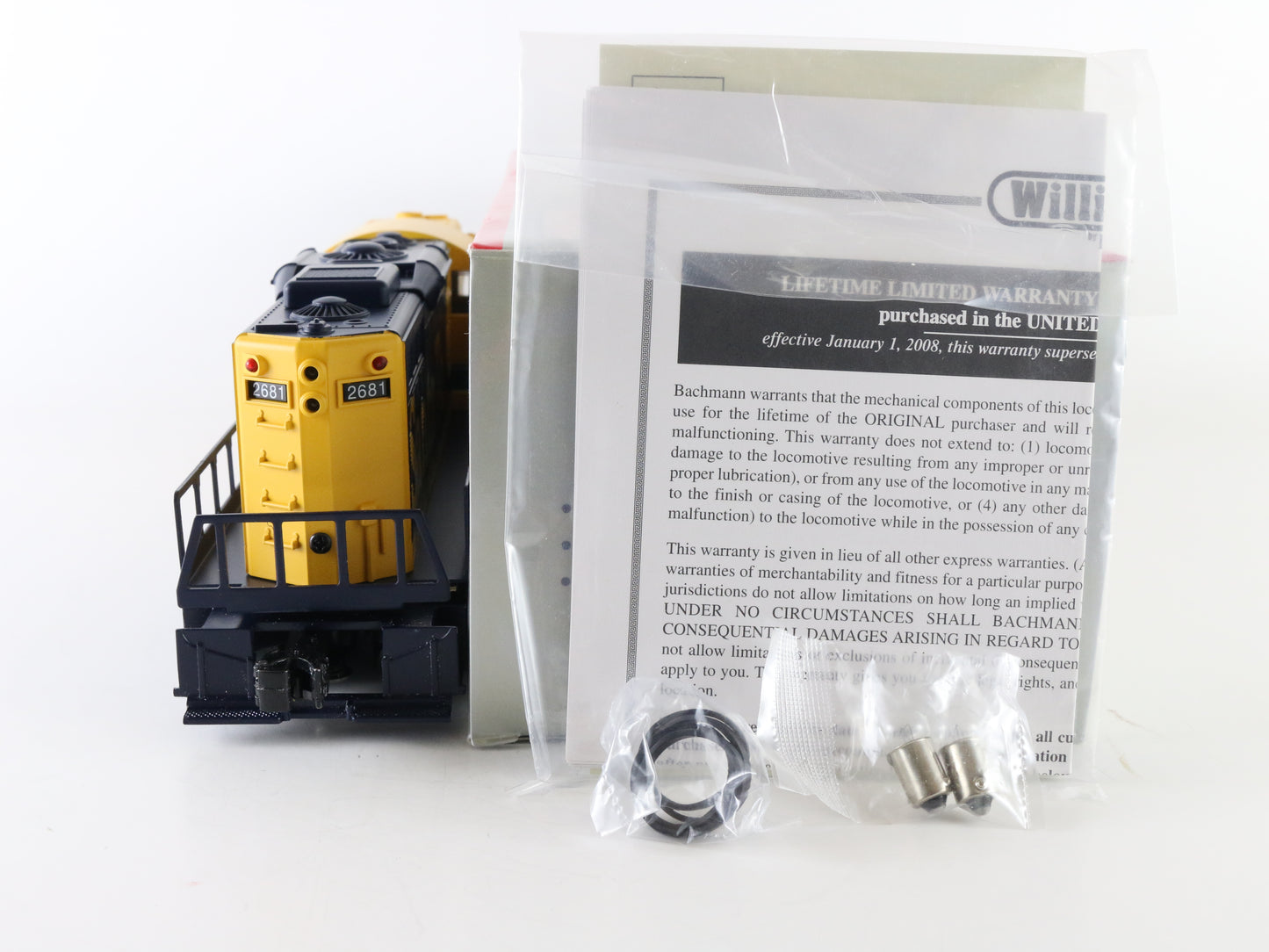 Williams O Santa Fe 2681 Blue Yellow GP9 Diesel Locomotive