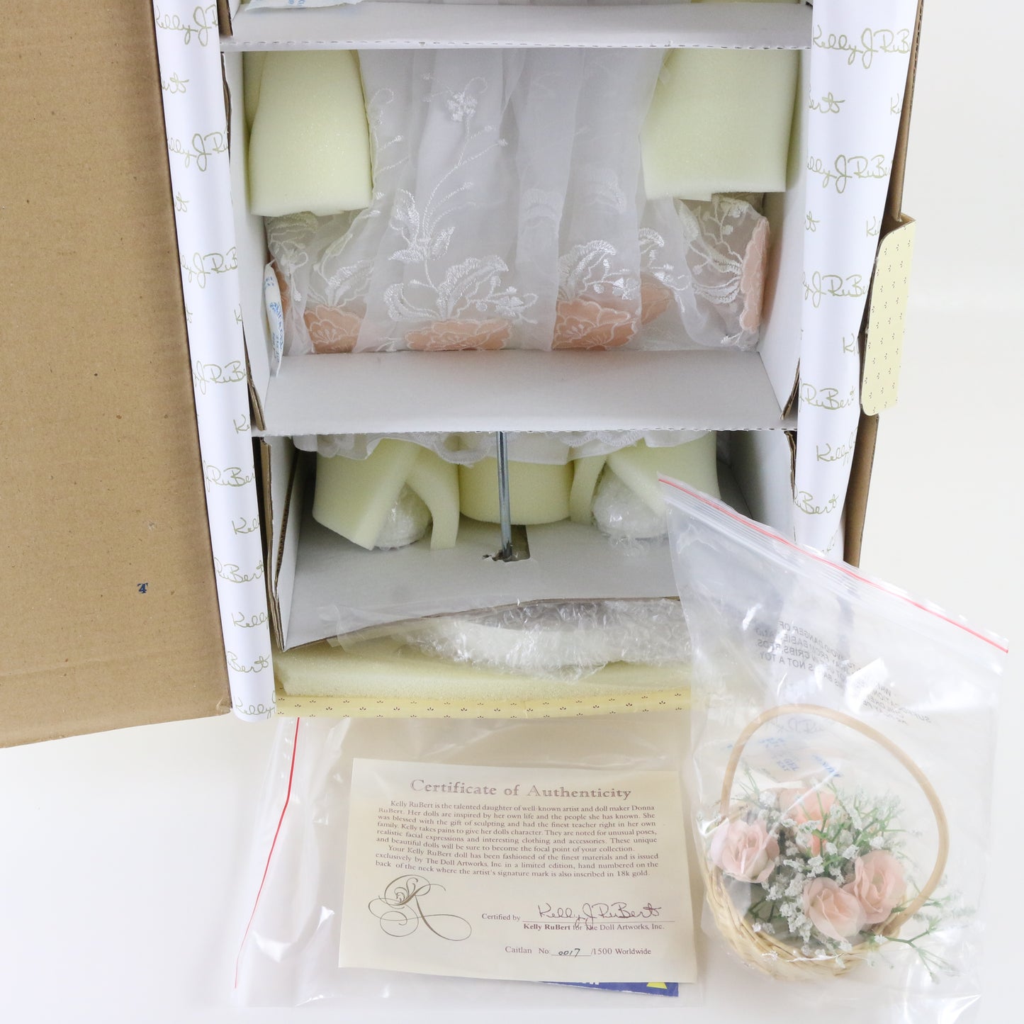 Caitlan Kelly Rubert Doll Artworks Large 25" Porcelain Doll 17/1500