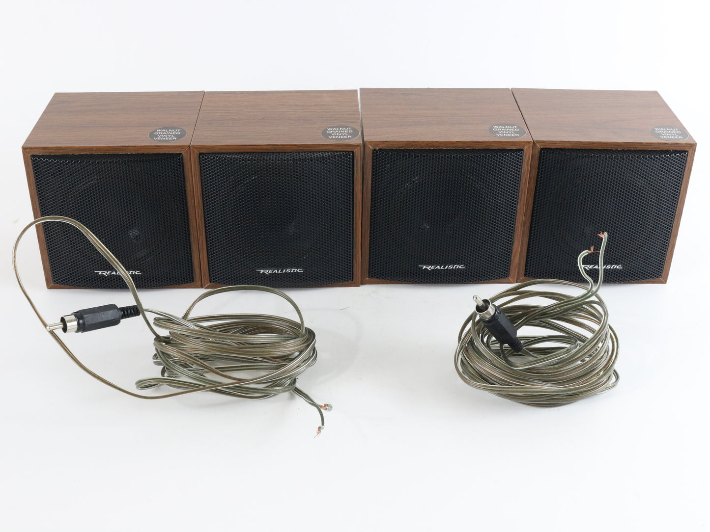 Lot Of 4x Realistic SA-10 Solid State Stereo Amplifiers + 4x 40-1250c Speakers classic audio gear for sound setups