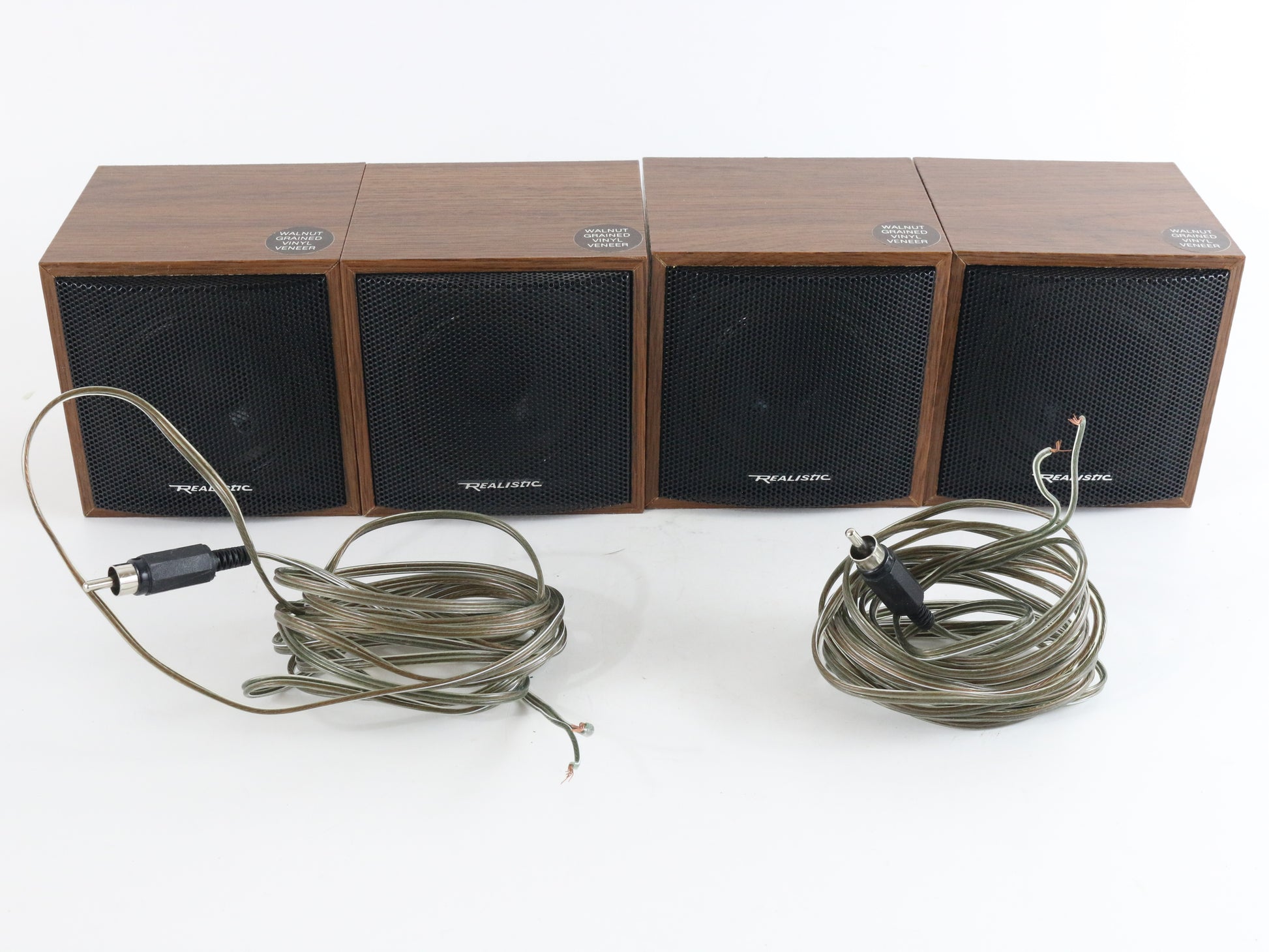 Lot Of 4x Realistic SA-10 Solid State Stereo Amplifiers + 4x 40-1250c Speakers classic audio gear for sound setups