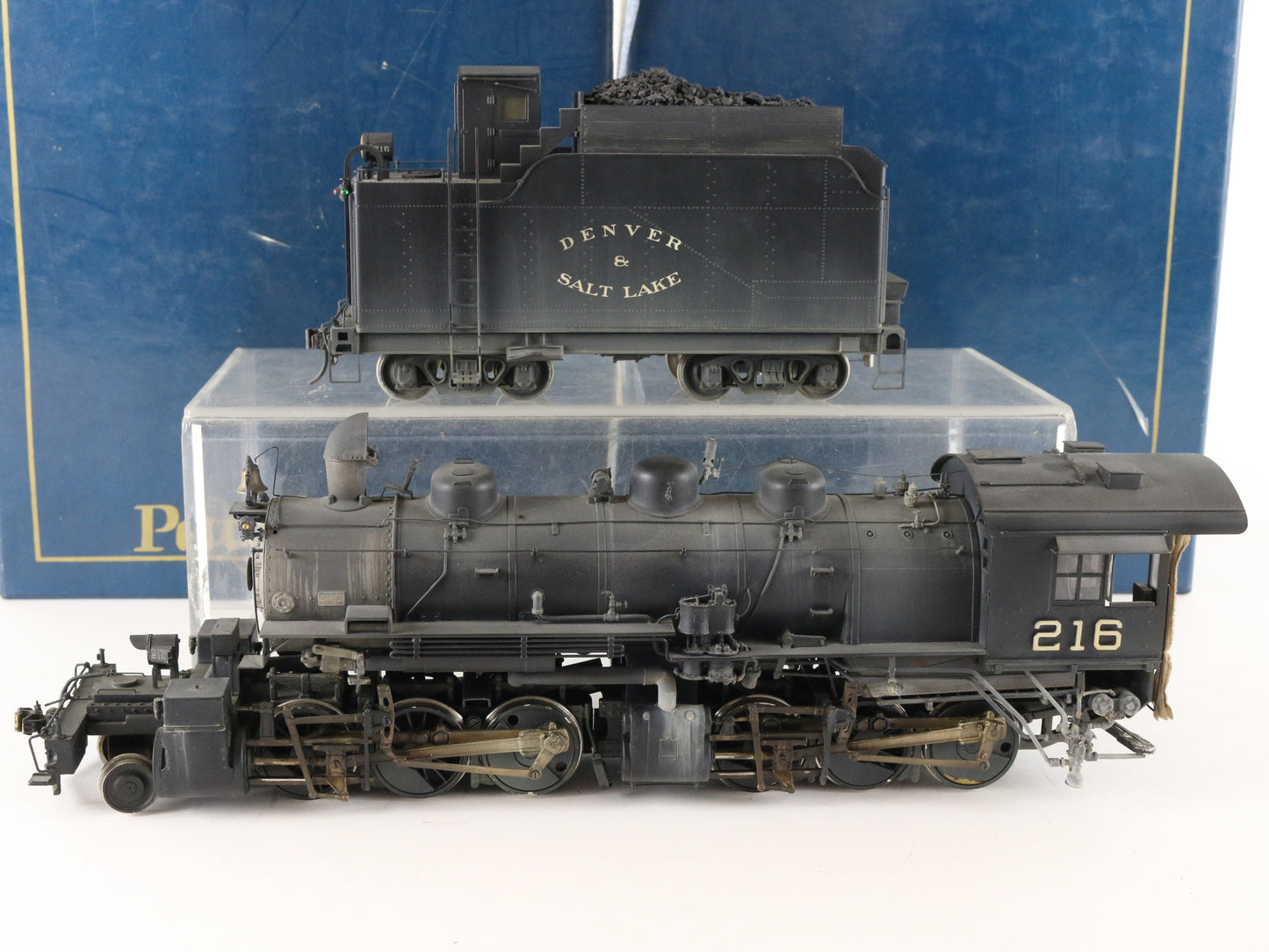 Pacific Fast Mail O Scale Denver Salt Lake 216 2-6-6-0 Brass 2 Rail Steam Loco