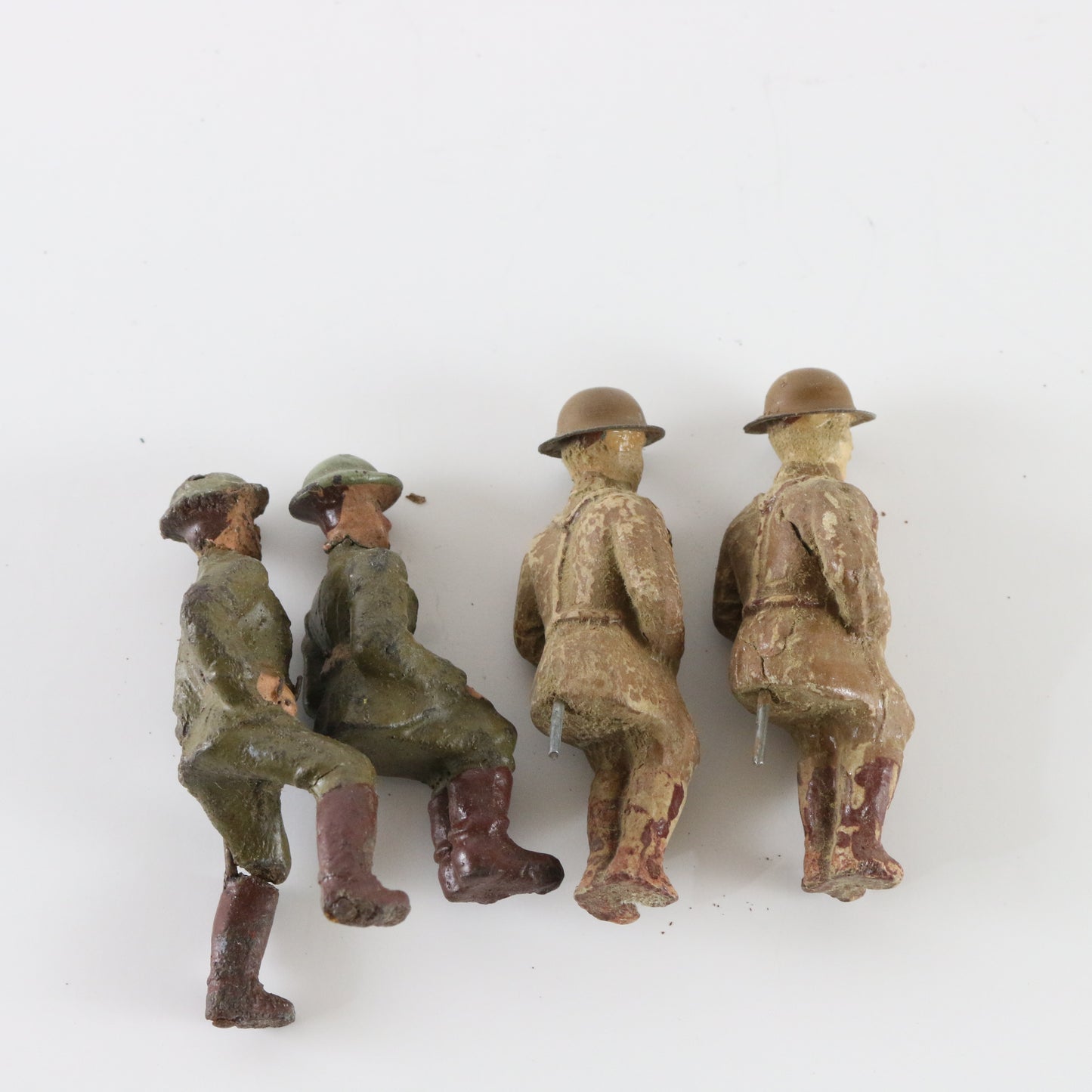 Lineol Hausser painted composite soldiers set sitting and riding figures