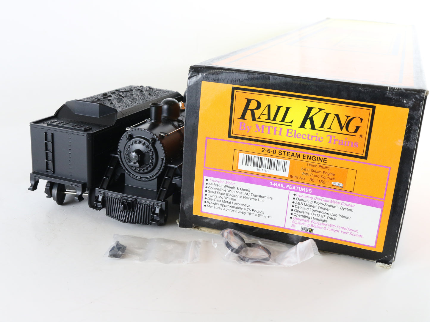 MTH Rail King O 30-1150-1 Union Pacific UP #5646 2-6-0 Steam Loco & Tender