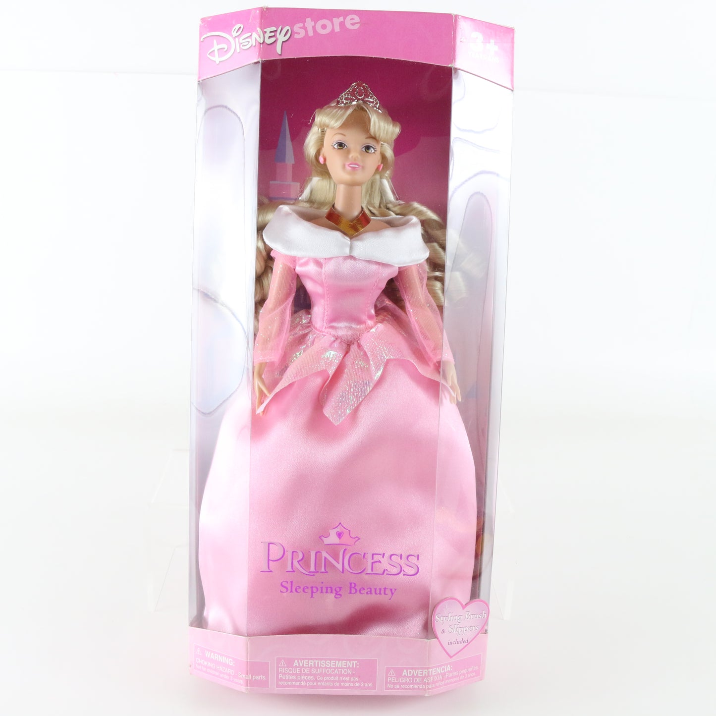 Aurora Sleeping Beauty Princess Disney Store Doll W/ Brush & Slippers