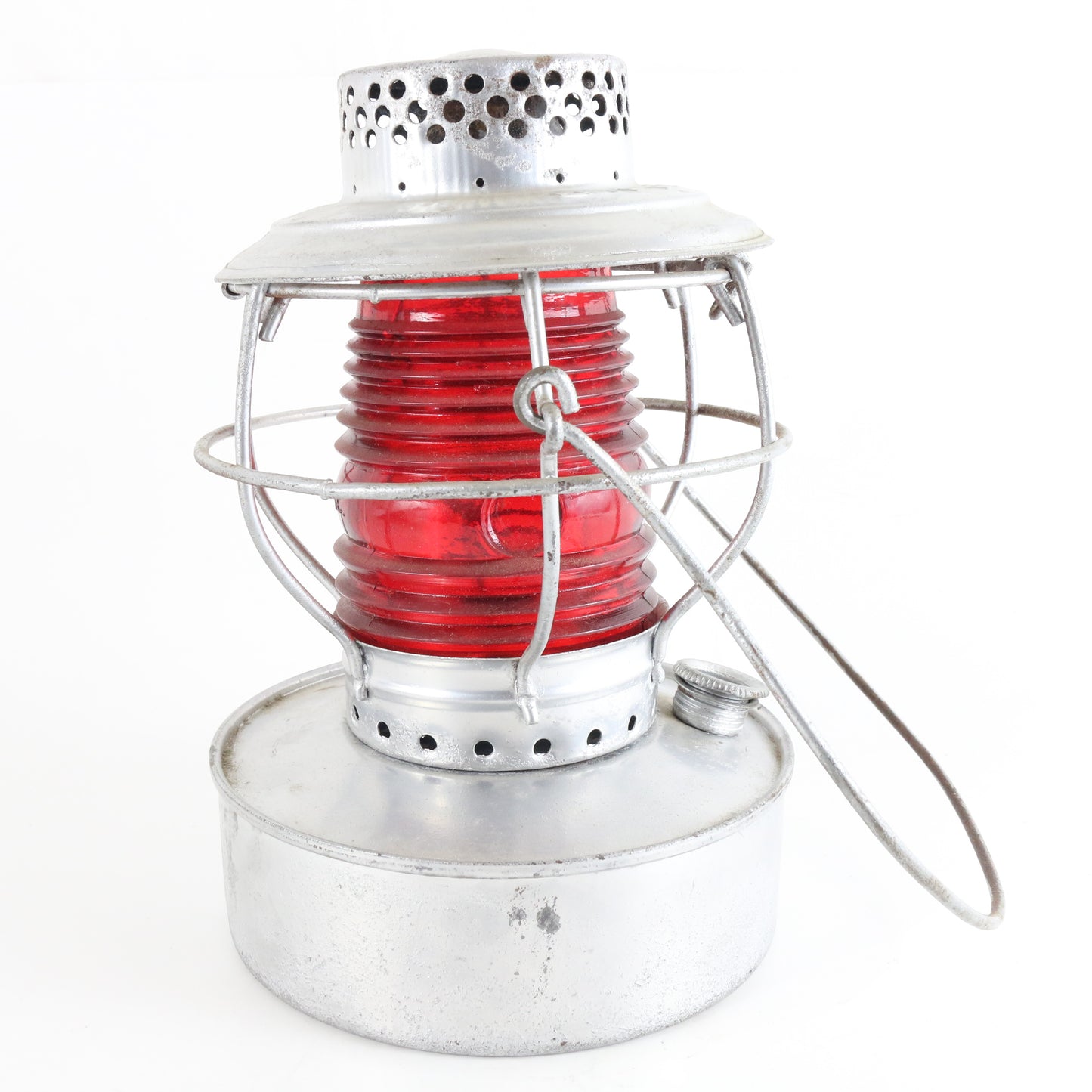 BC Electric Railway Handlan Red Fresnel Globe Railroad Lantern St Louis 9.75" collectible railway lantern lighting