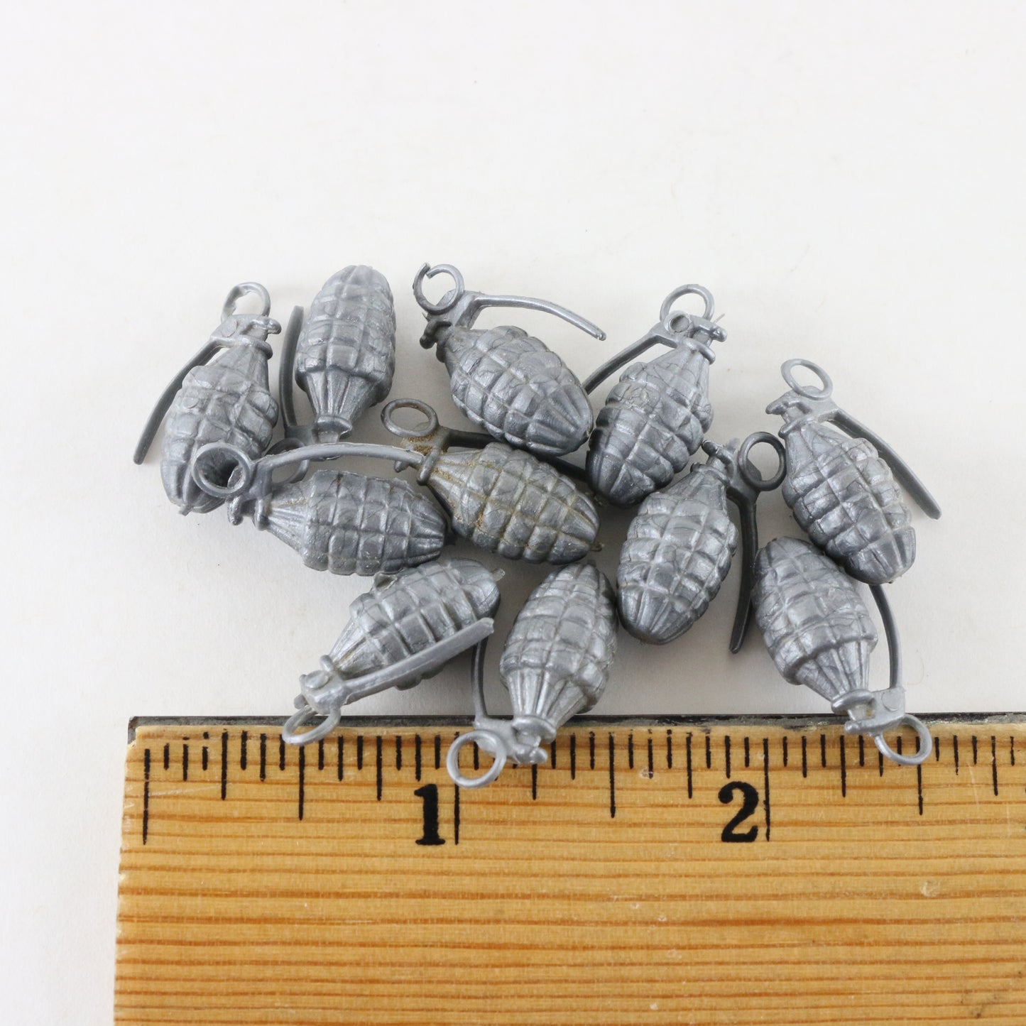 Lot Of 11 1960s Hasbro Gi Joe Gray Pineapple Hand Grenades