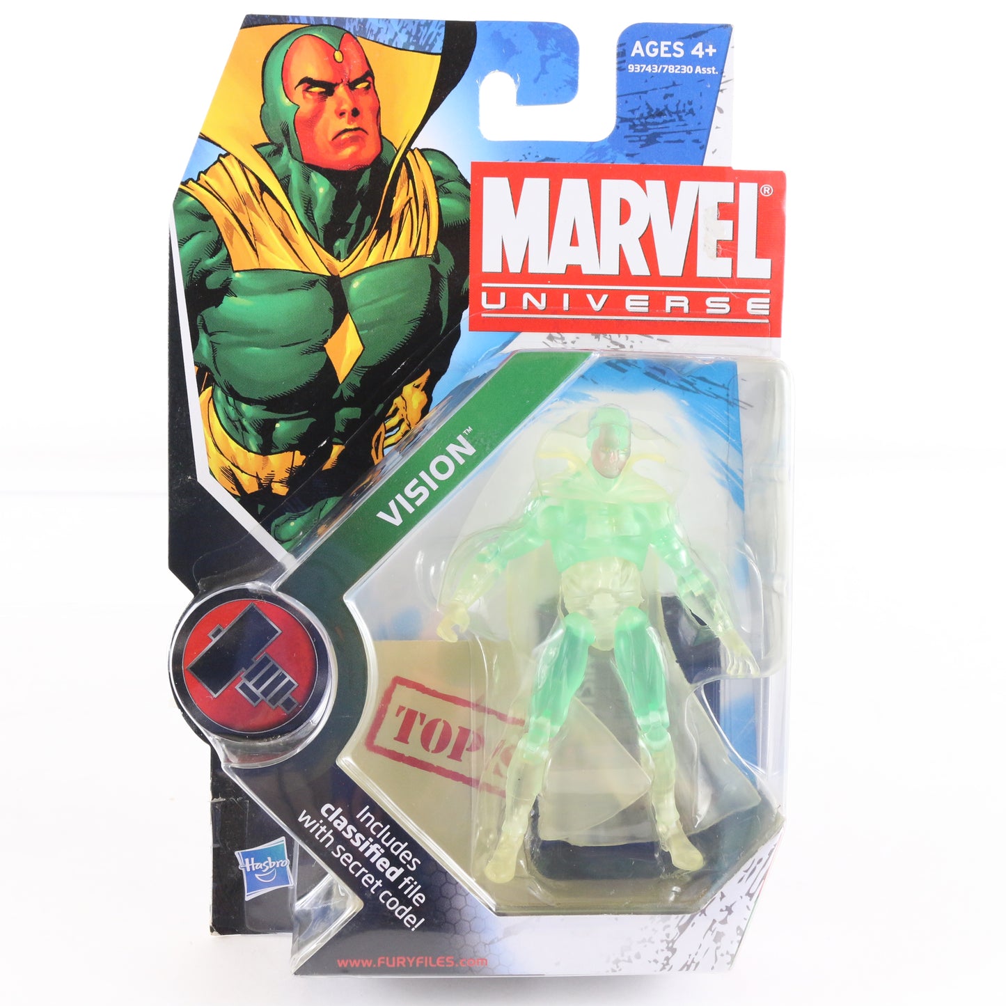 Marvel Universe Series 2 006 Vision Transparent Hasbro 3.75" Action Figure