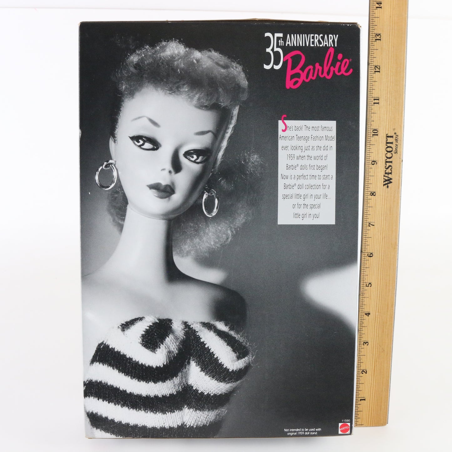 35th Anniversary Barbie 1959 Doll & Package Reproduction Mattel 11590 1993