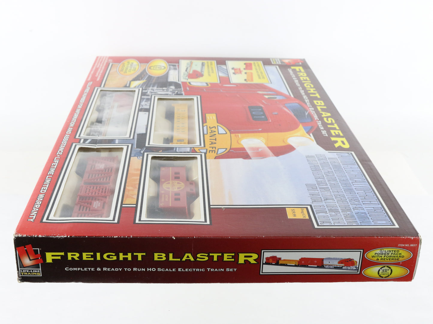 Life-Like HO 8837 Freight Blaster Santa Fe Diesel Locomotive Train Set Unopened